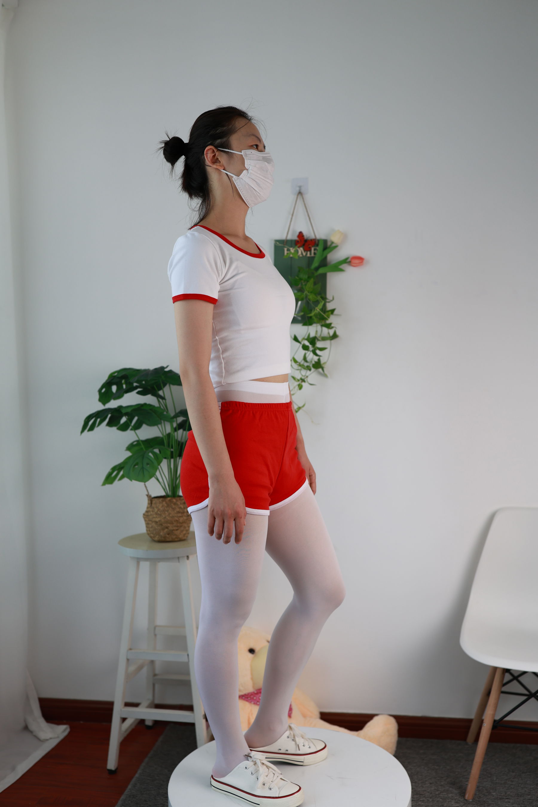 三禾摄影 No.068 体操服 白裤袜 帆布鞋/(193P)
