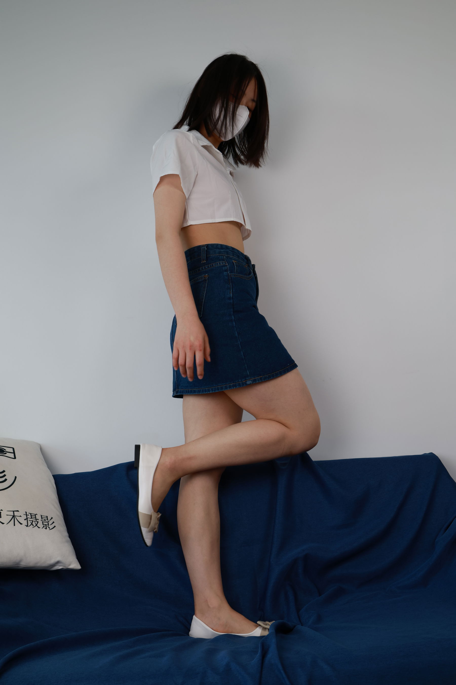 三禾摄影 No.070 牛仔裙 平底鞋/(339P)