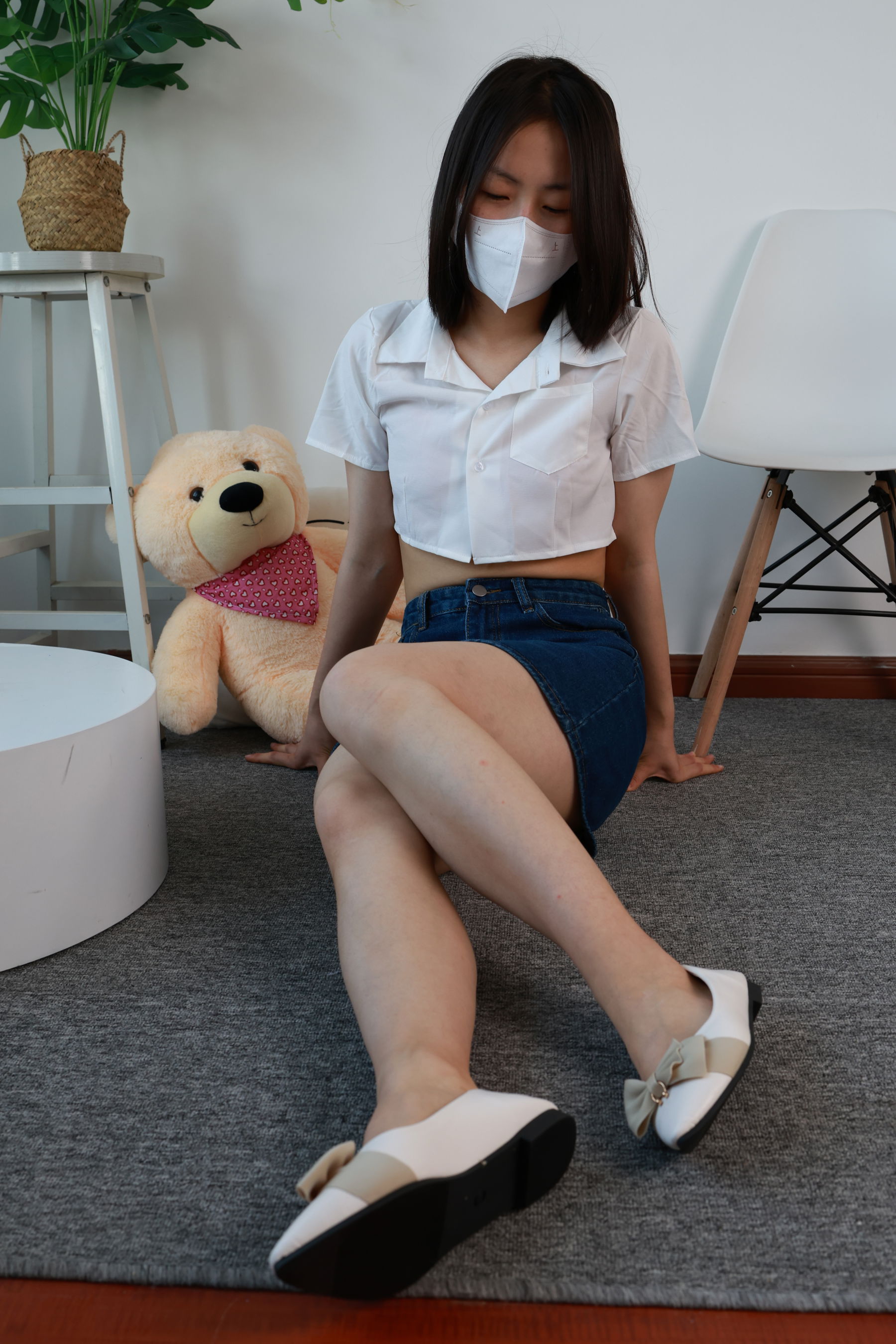 三禾摄影 No.070 牛仔裙 平底鞋/(339P)