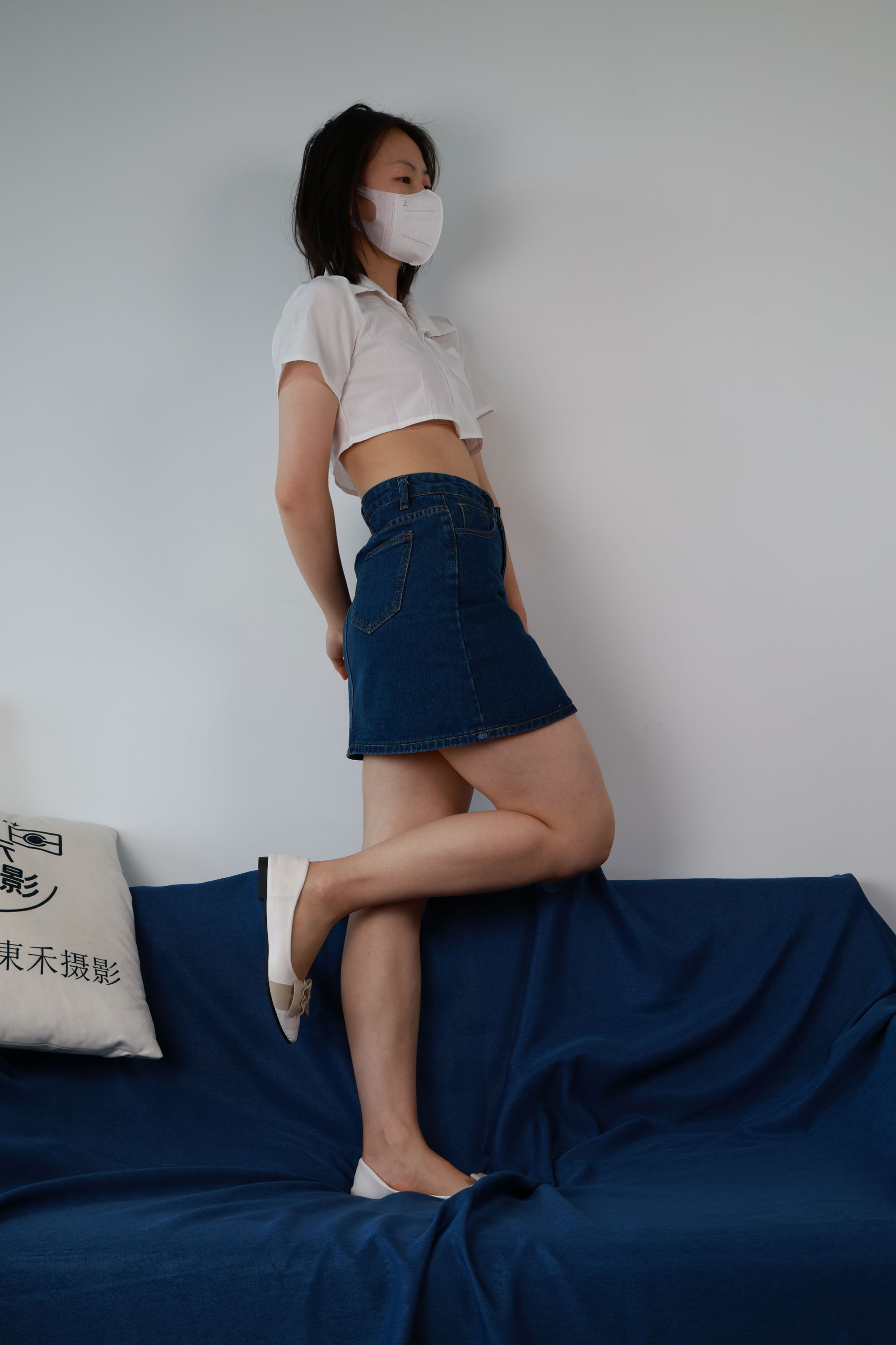 三禾摄影 No.070 牛仔裙 平底鞋/(339P)