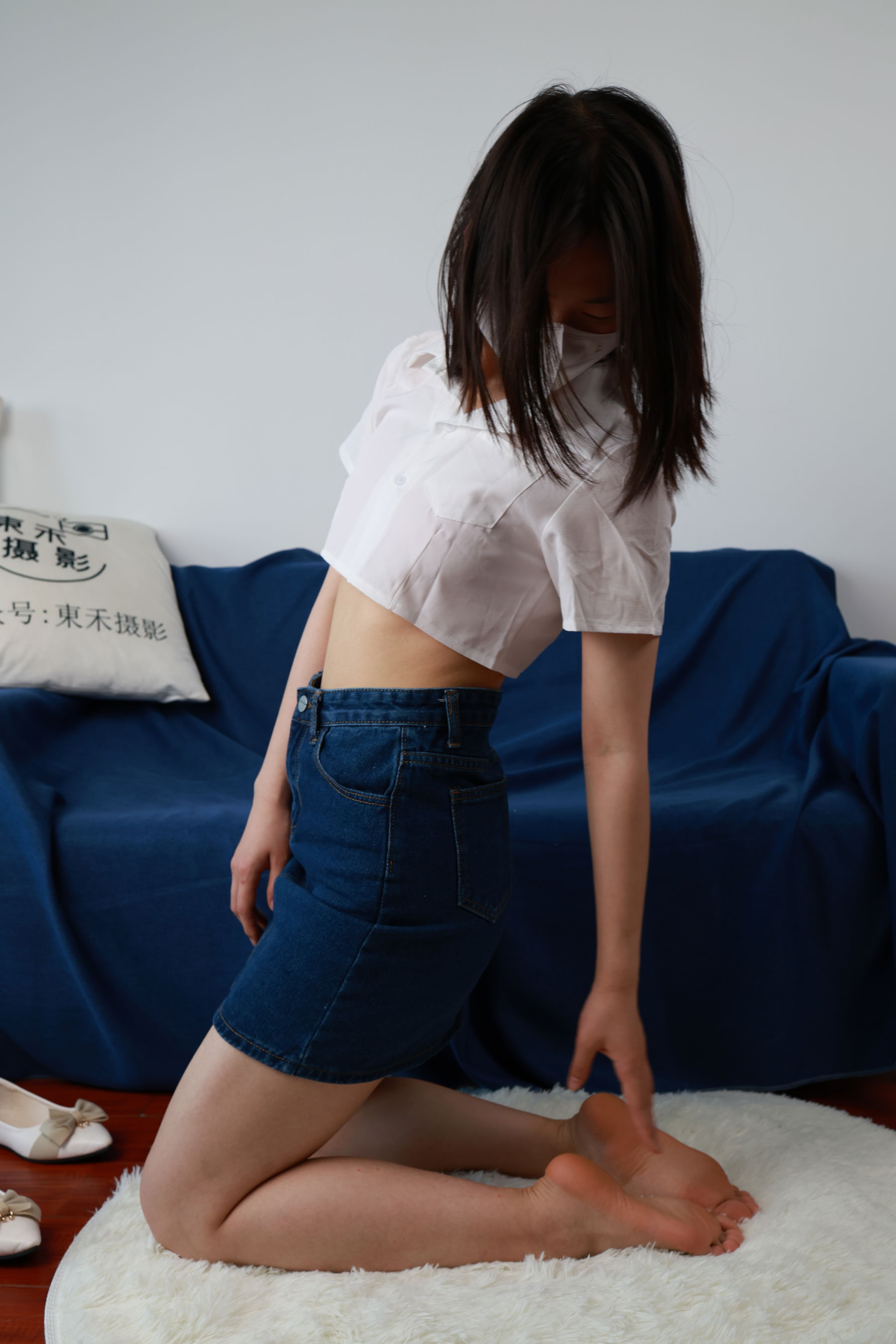三禾摄影 No.070 牛仔裙 平底鞋/(339P)