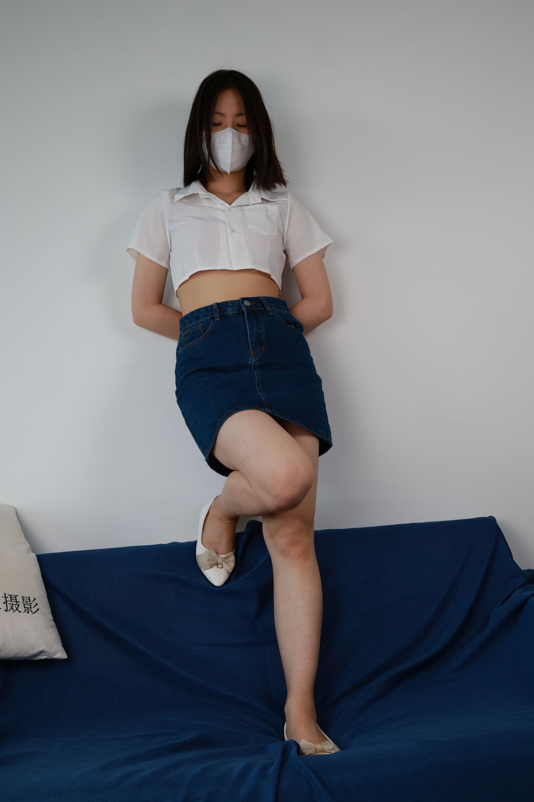 三禾摄影 No.070 牛仔裙 平底鞋/(339P)
