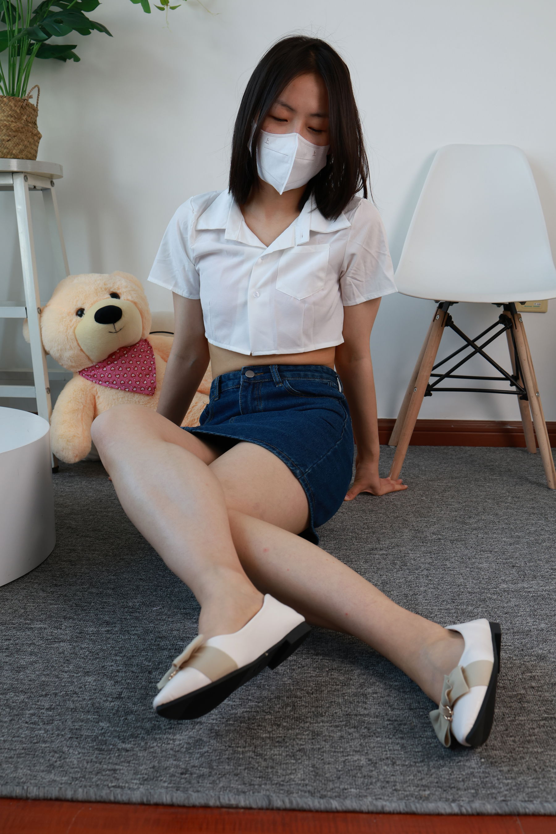 三禾摄影 No.070 牛仔裙 平底鞋/(339P)