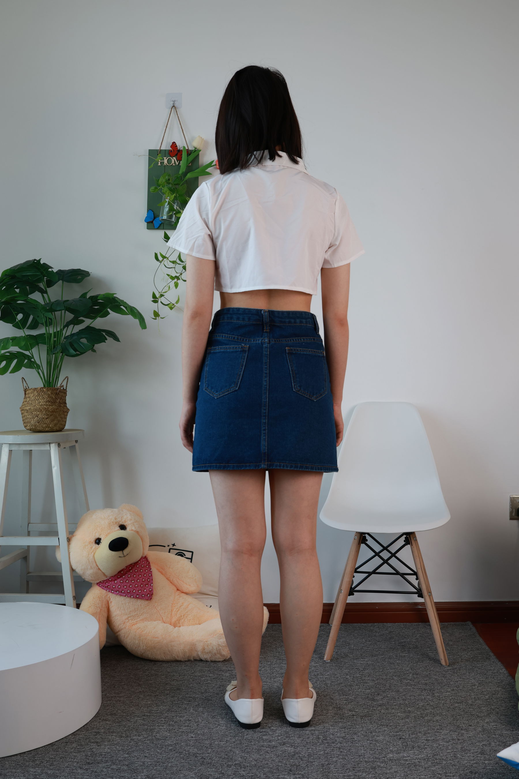 三禾摄影 No.070 牛仔裙 平底鞋/(339P)