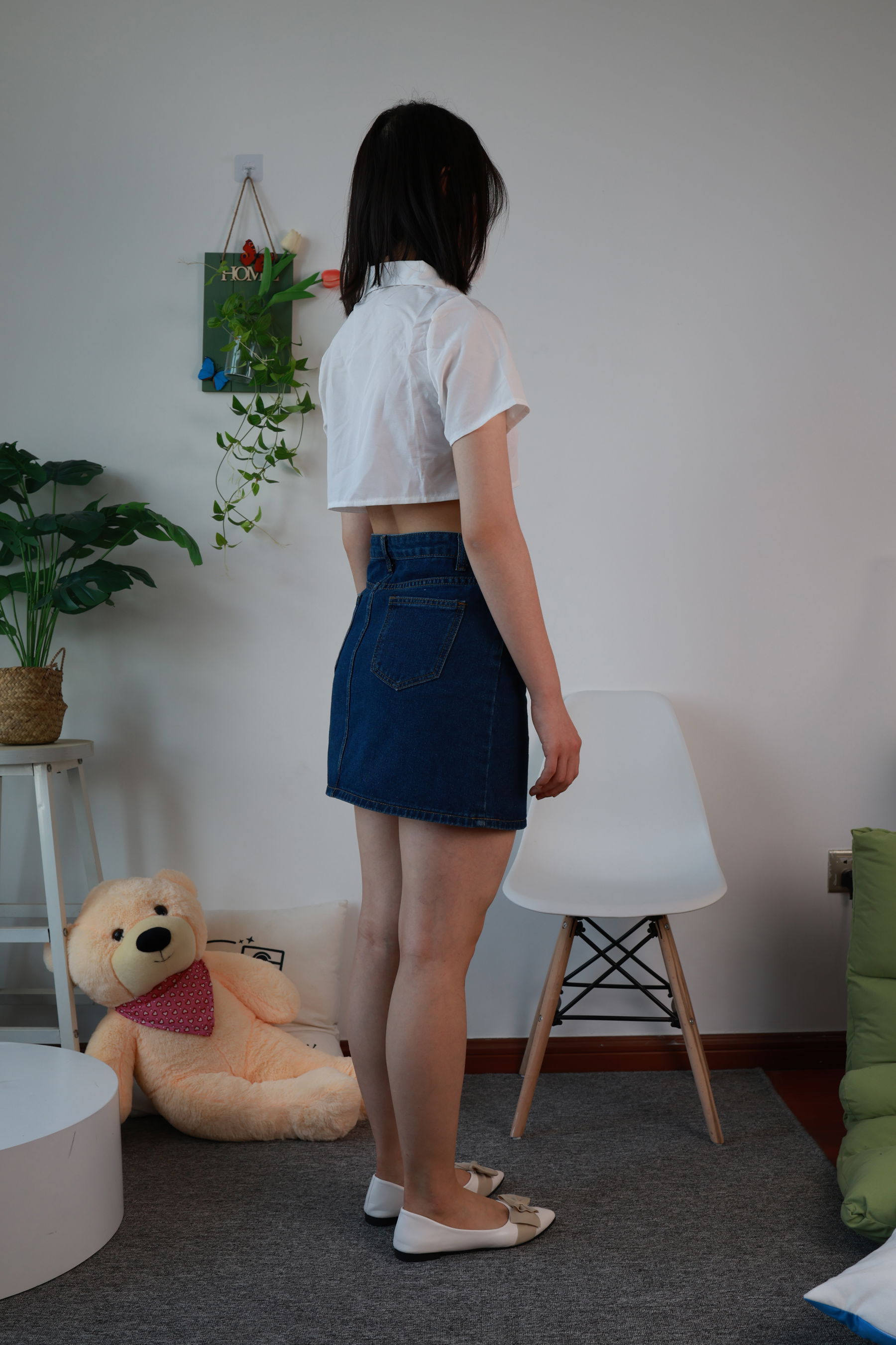 三禾摄影 No.070 牛仔裙 平底鞋/(339P)