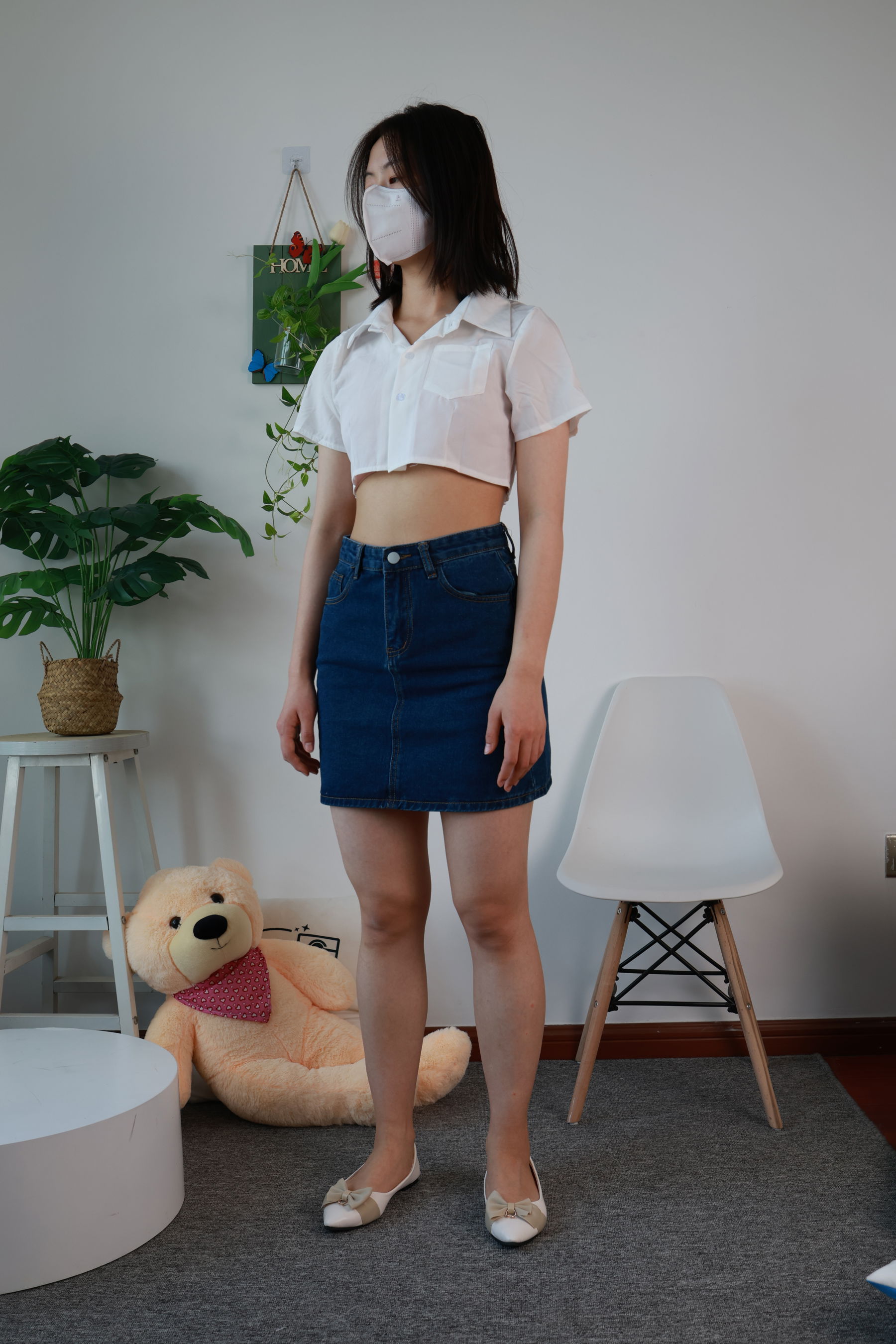 三禾摄影 No.070 牛仔裙 平底鞋/(339P)