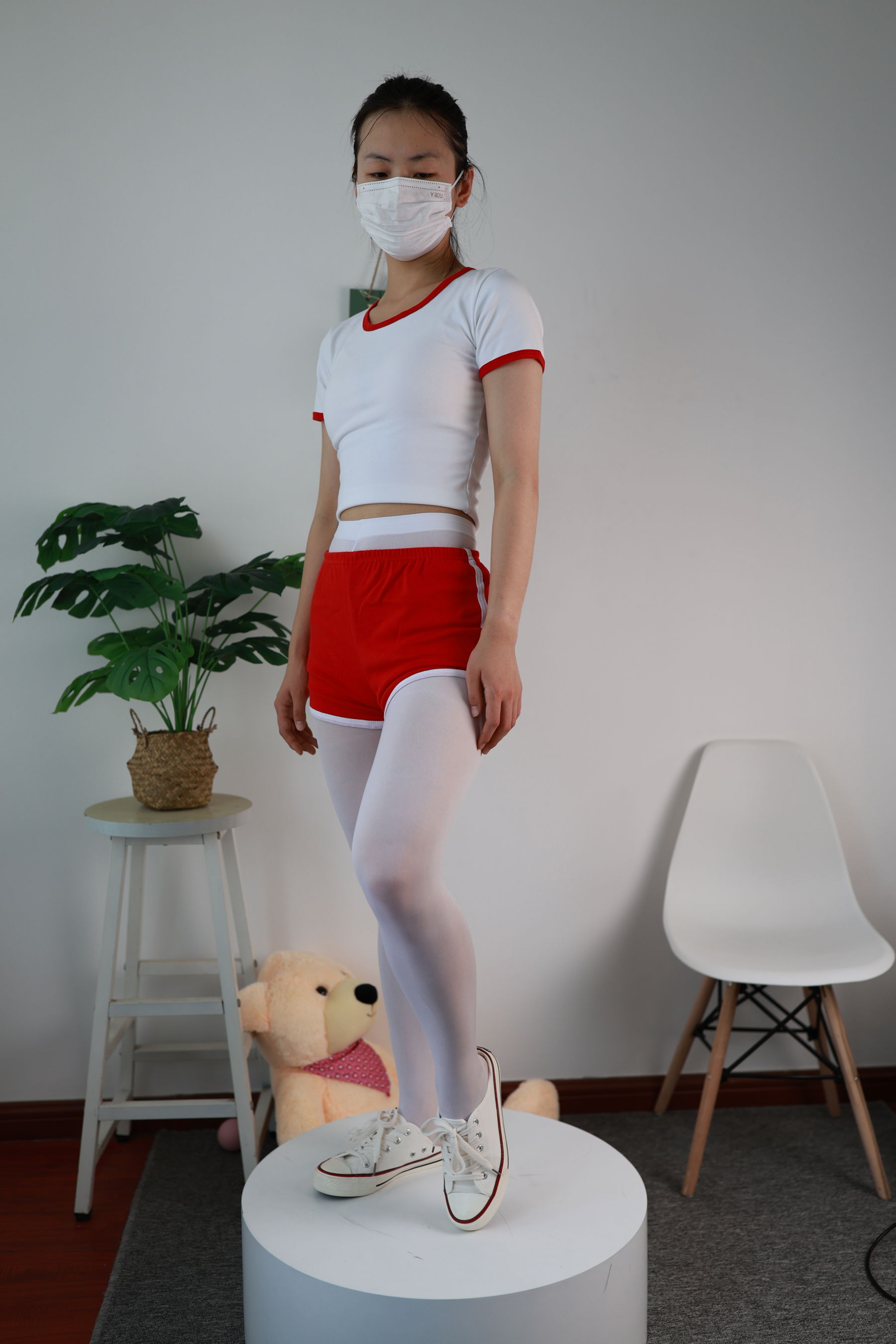 三禾摄影 No.068 体操服 白裤袜 帆布鞋/(193P)