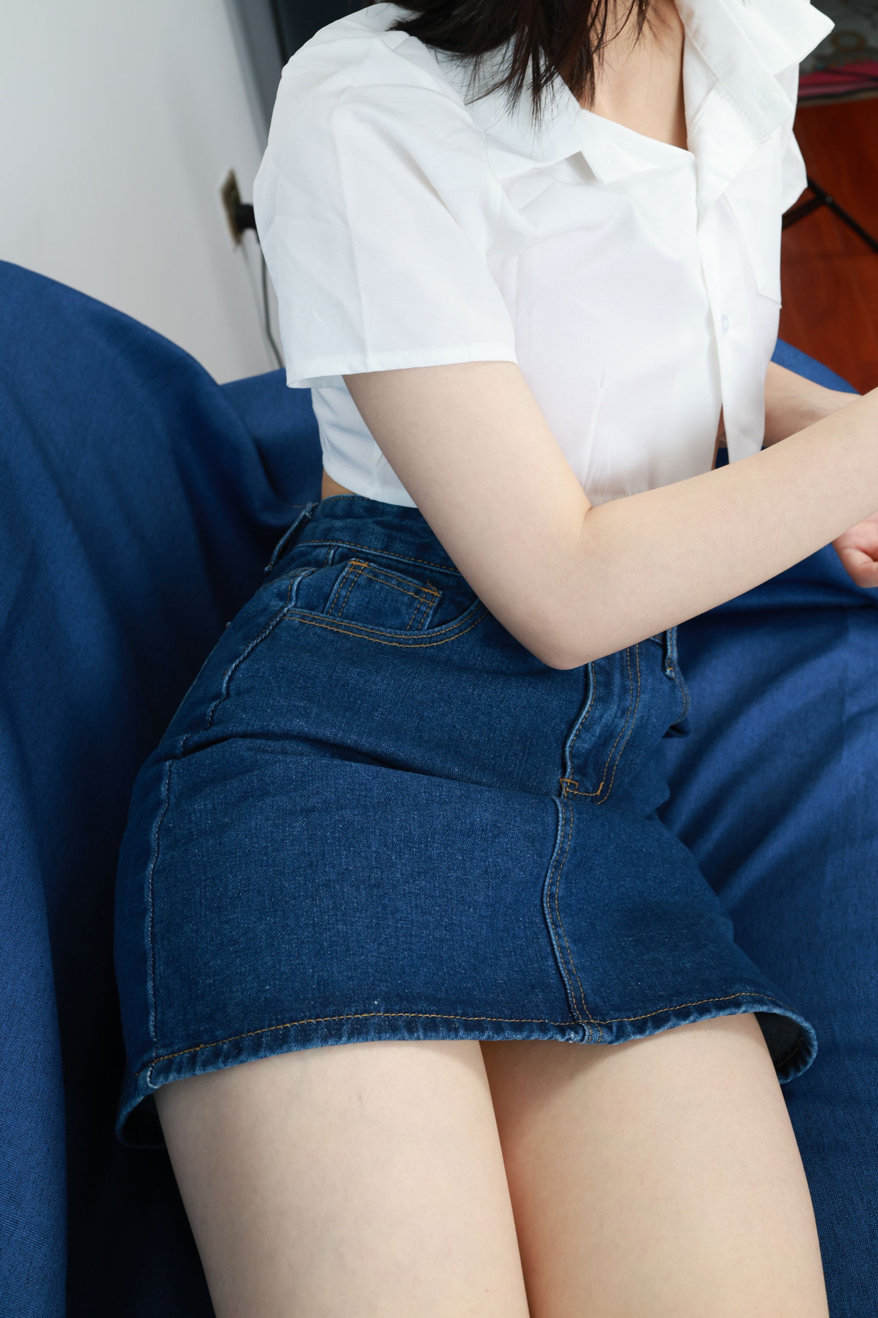 三禾摄影 No.070 牛仔裙 平底鞋/(339P)