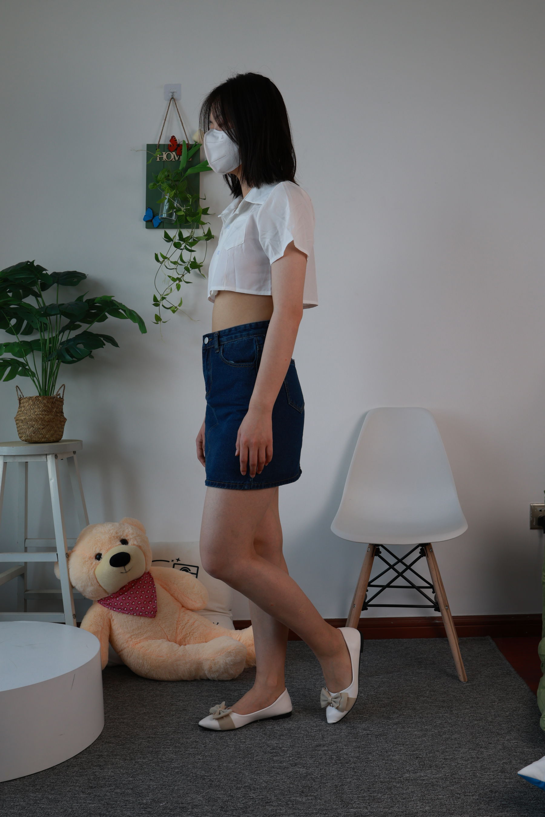 三禾摄影 No.070 牛仔裙 平底鞋/(339P)