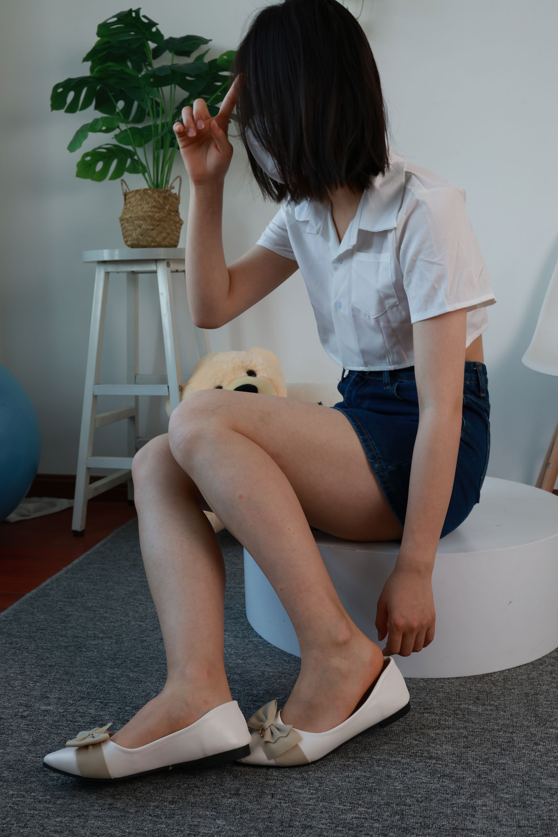三禾摄影 No.070 牛仔裙 平底鞋/(339P)