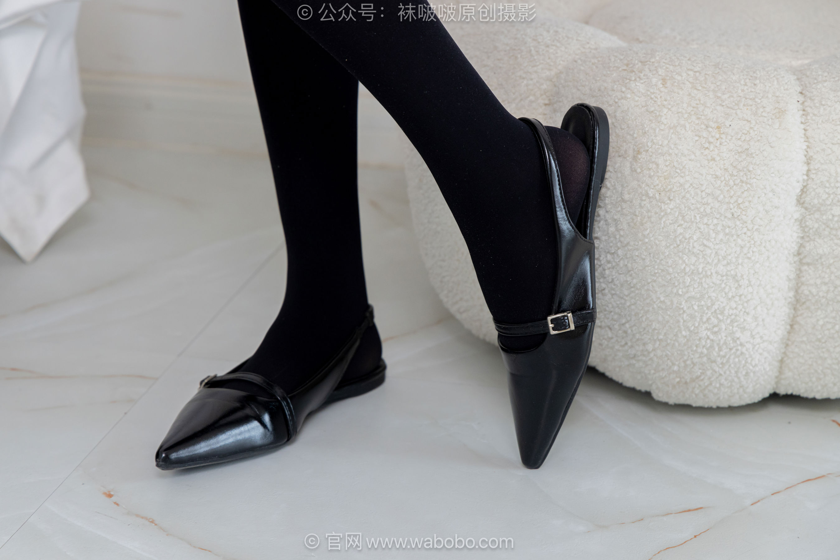 BoBoSocks袜啵啵 No.668 香菜 - 平底鞋、厚黑丝五指袜、黑丝手套/(179P)