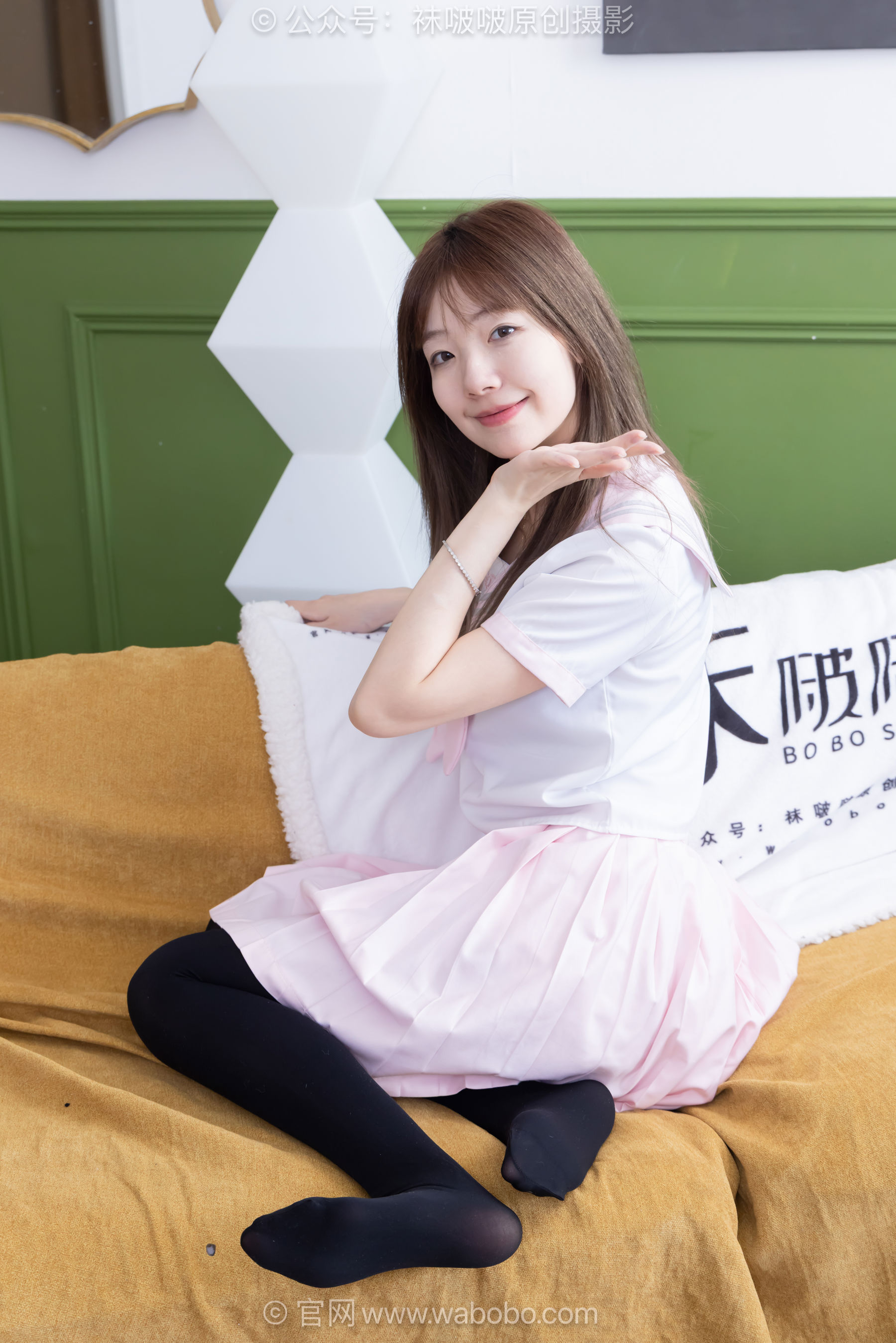 BoBoSocks袜啵啵 No.671 小甜豆 - 皮鞋、厚白丝、厚黑丝、jk制服/(150P)