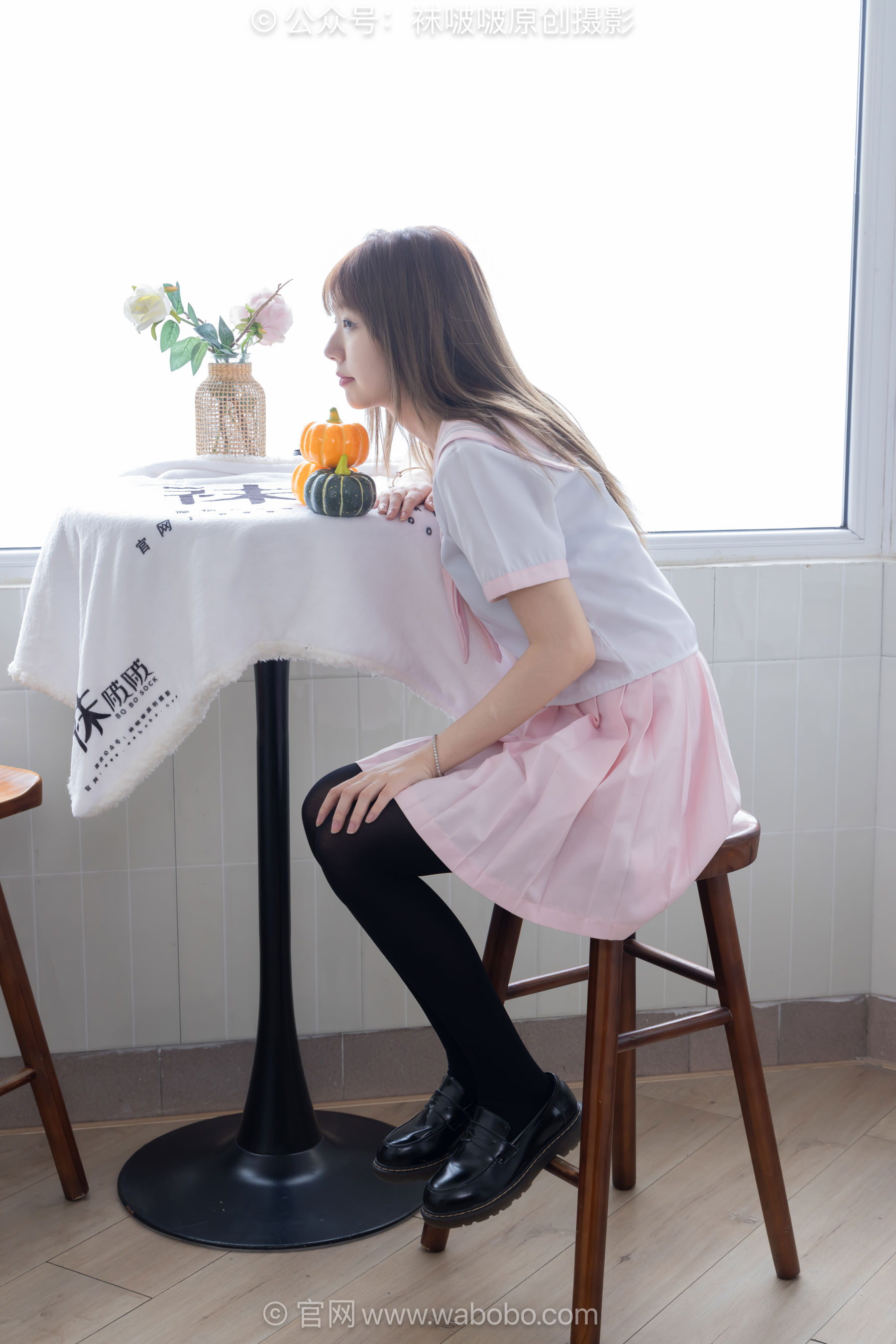 BoBoSocks袜啵啵 No.671 小甜豆 - 皮鞋、厚白丝、厚黑丝、jk制服/(150P)