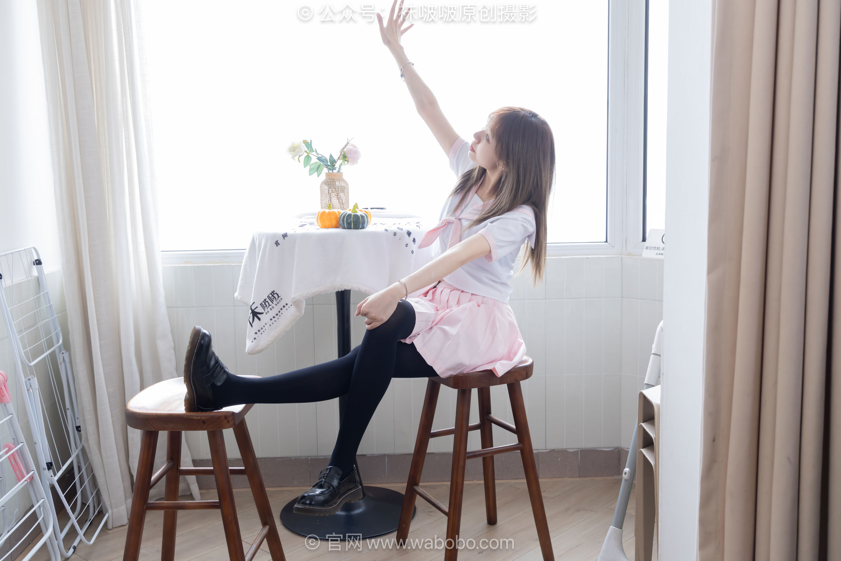 BoBoSocks袜啵啵 No.671 小甜豆 - 皮鞋、厚白丝、厚黑丝、jk制服/(150P)