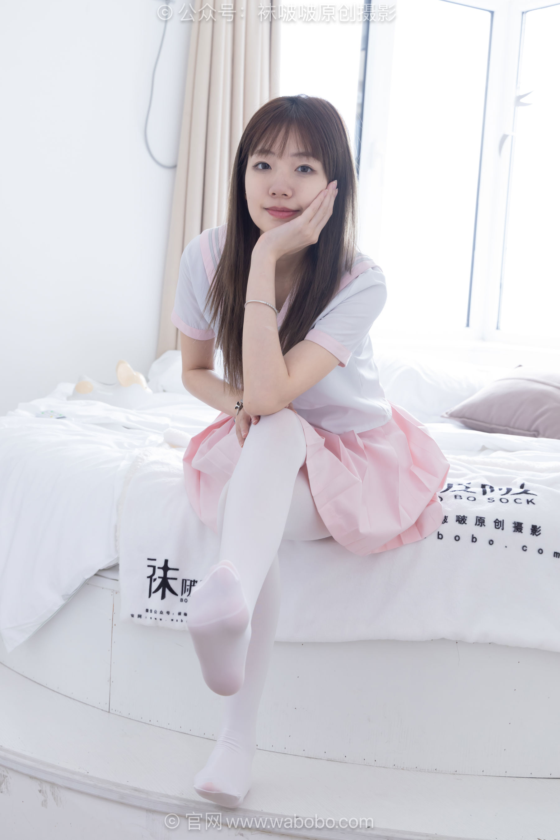 BoBoSocks袜啵啵 No.671 小甜豆 - 皮鞋、厚白丝、厚黑丝、jk制服/(150P)