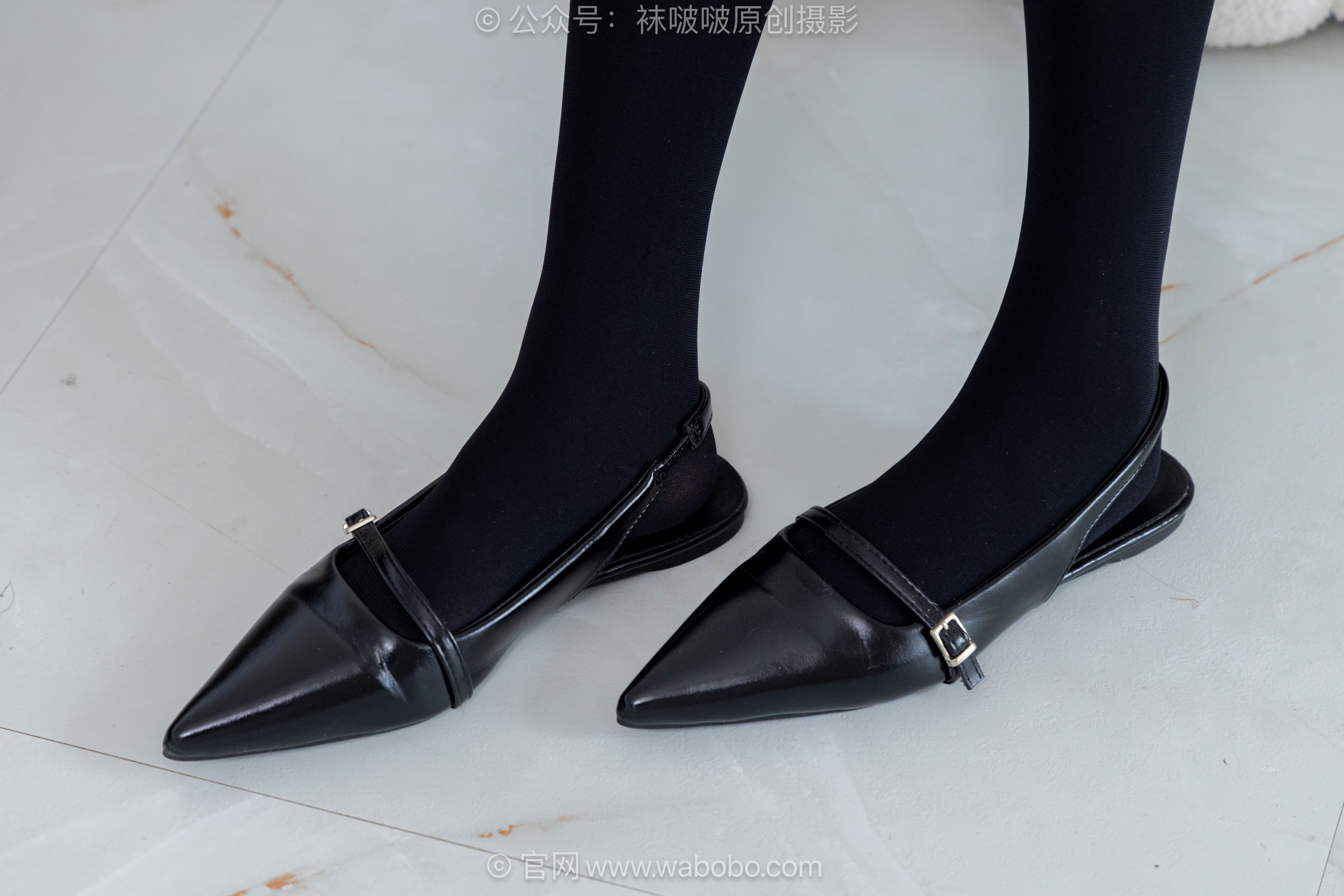 BoBoSocks袜啵啵 No.668 香菜 - 平底鞋、厚黑丝五指袜、黑丝手套/(179P)