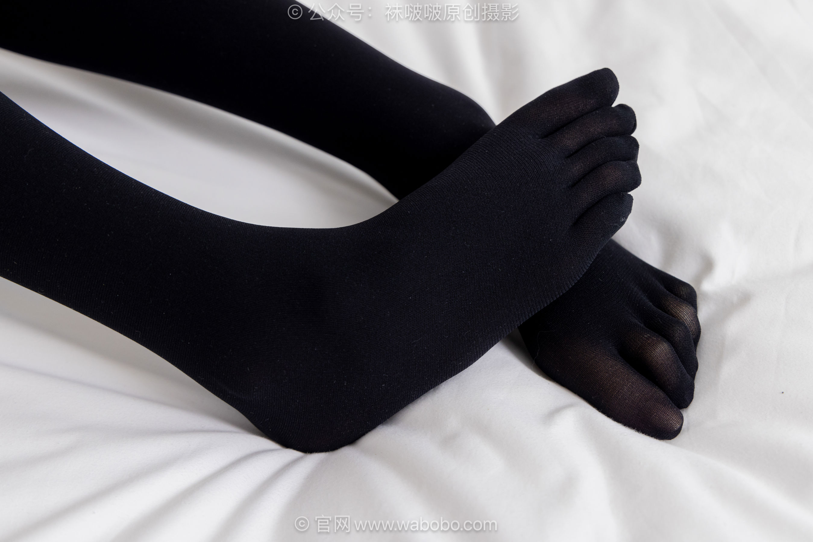 BoBoSocks袜啵啵 No.668 香菜 - 平底鞋、厚黑丝五指袜、黑丝手套/(179P)