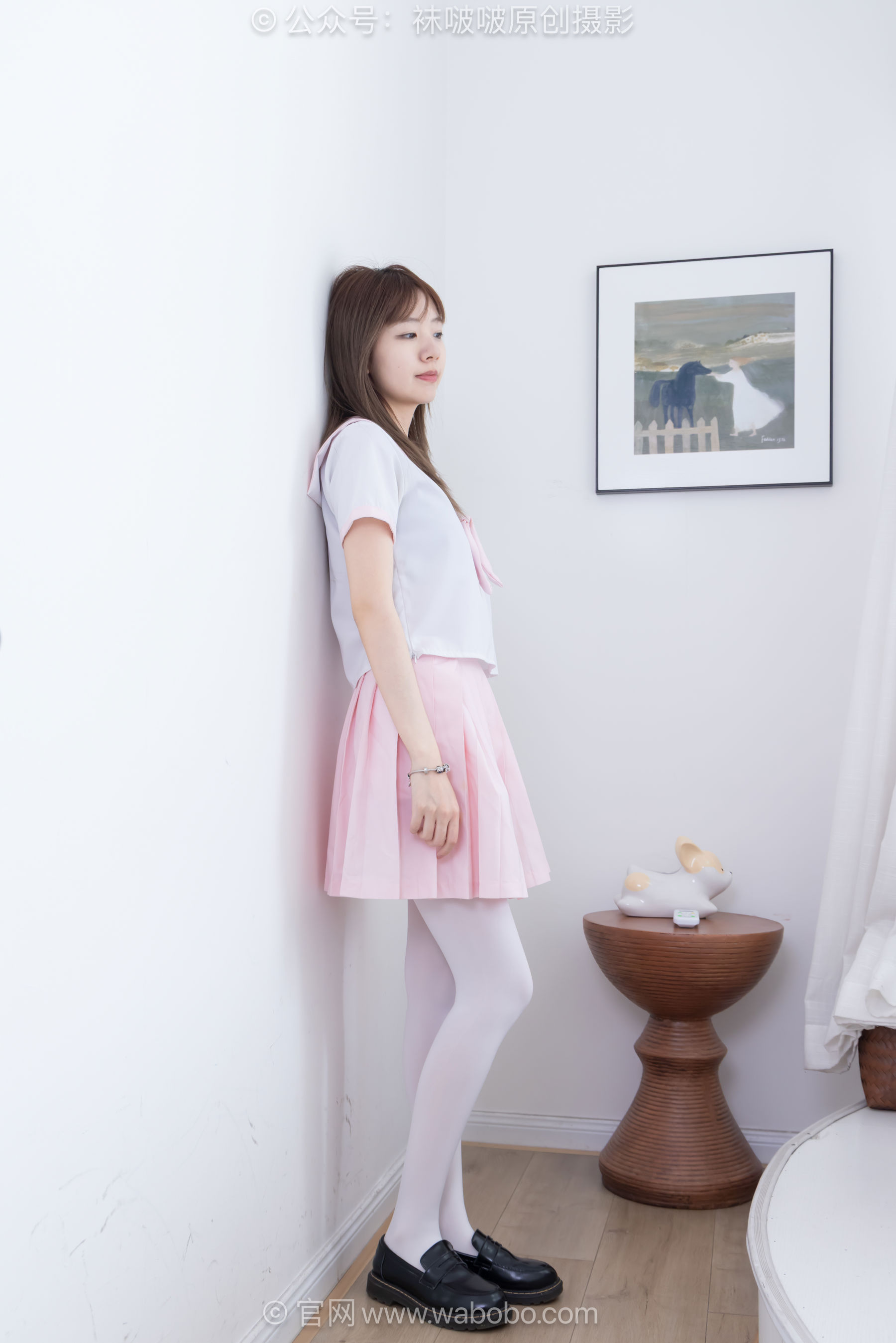BoBoSocks袜啵啵 No.671 小甜豆 - 皮鞋、厚白丝、厚黑丝、jk制服/(150P)