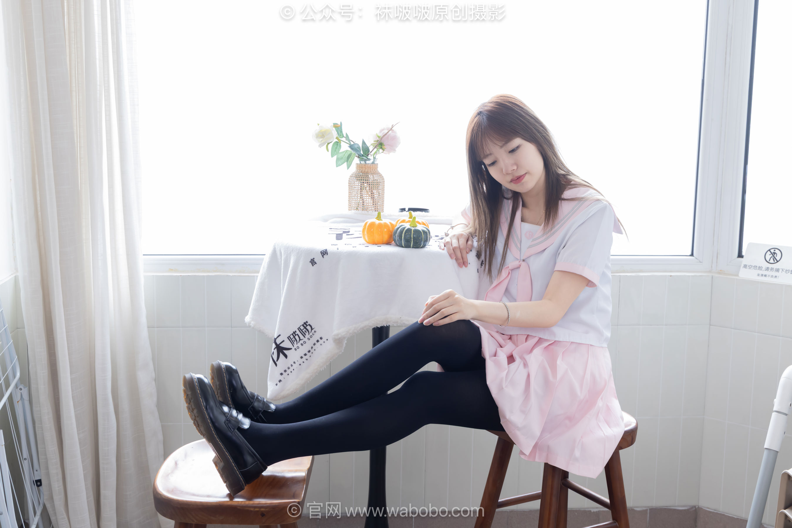 BoBoSocks袜啵啵 No.671 小甜豆 - 皮鞋、厚白丝、厚黑丝、jk制服/(150P)