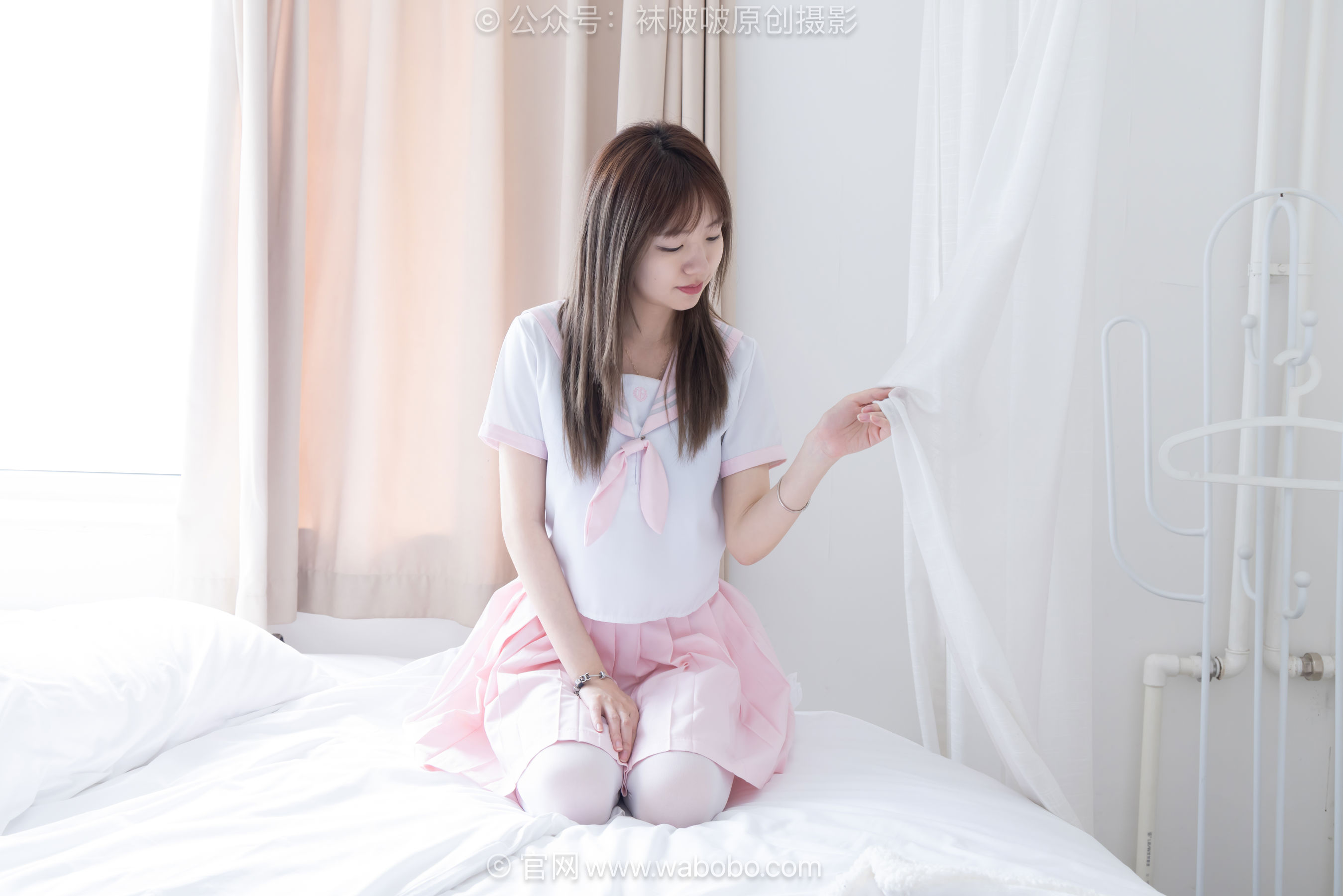 BoBoSocks袜啵啵 No.671 小甜豆 - 皮鞋、厚白丝、厚黑丝、jk制服/(150P)