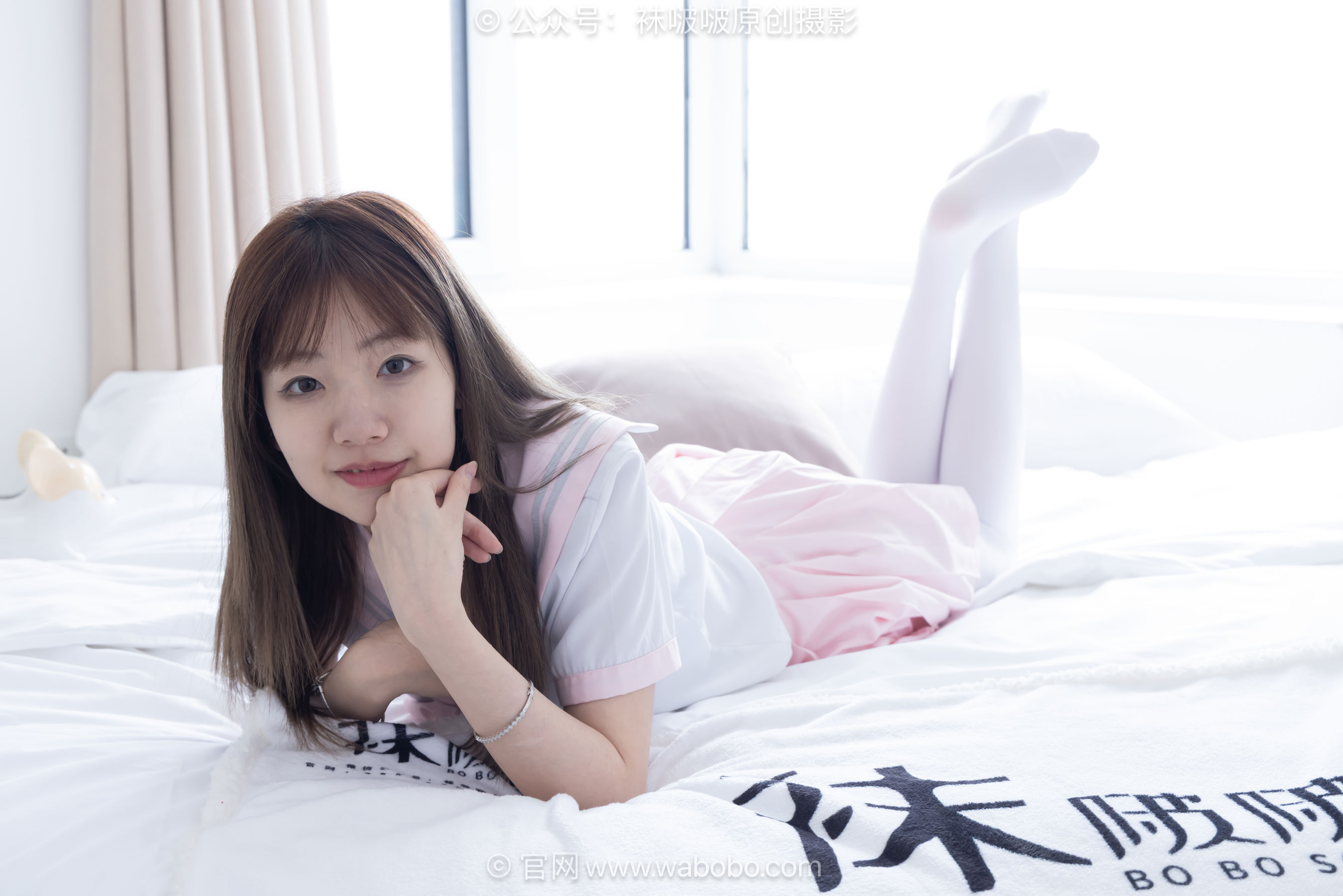 BoBoSocks袜啵啵 No.671 小甜豆 - 皮鞋、厚白丝、厚黑丝、jk制服/(150P)