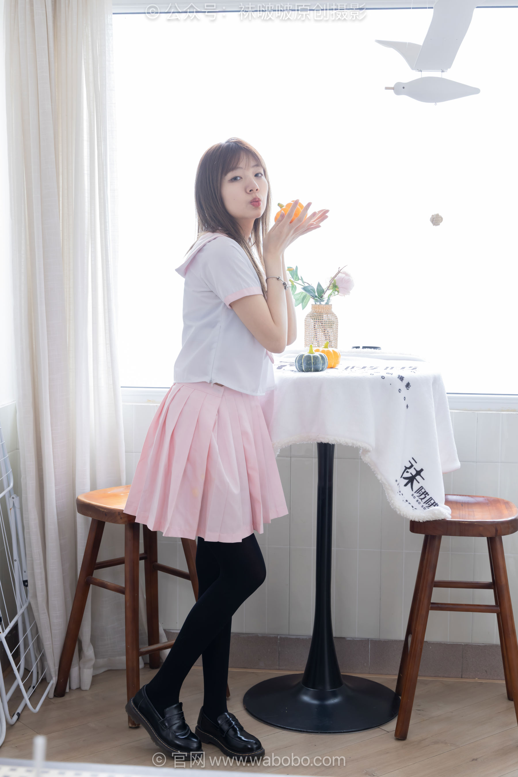BoBoSocks袜啵啵 No.671 小甜豆 - 皮鞋、厚白丝、厚黑丝、jk制服/(150P)