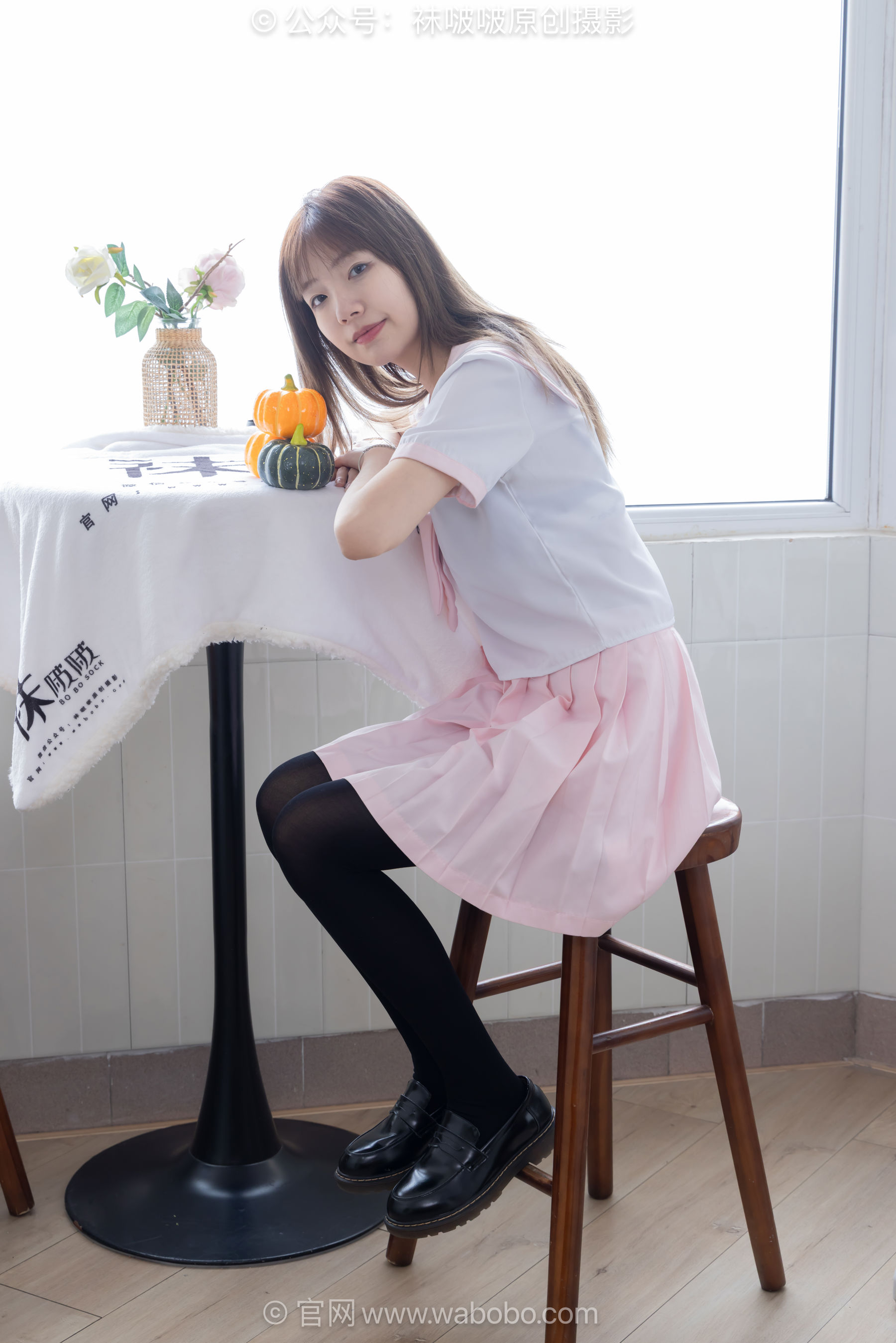 BoBoSocks袜啵啵 No.671 小甜豆 - 皮鞋、厚白丝、厚黑丝、jk制服/(150P)