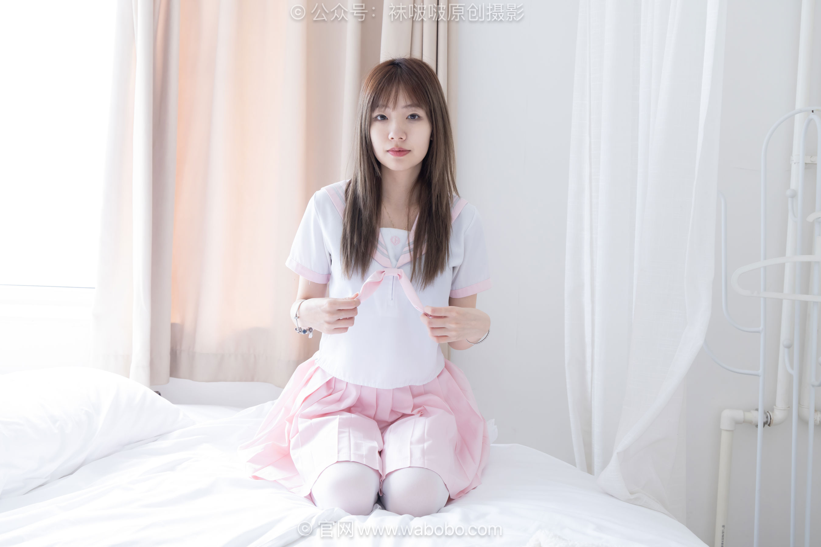BoBoSocks袜啵啵 No.671 小甜豆 - 皮鞋、厚白丝、厚黑丝、jk制服/(150P)