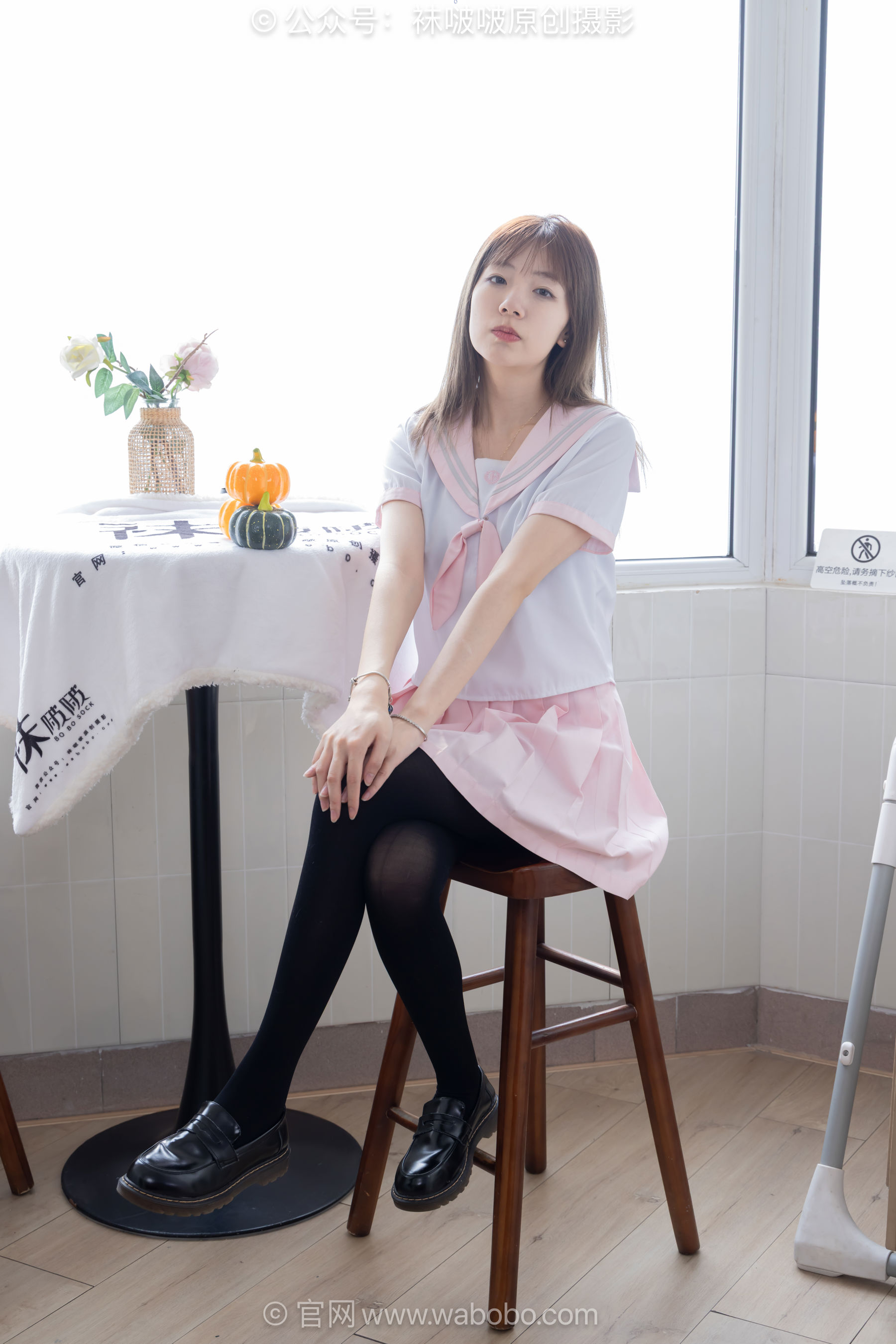 BoBoSocks袜啵啵 No.671 小甜豆 - 皮鞋、厚白丝、厚黑丝、jk制服/(150P)