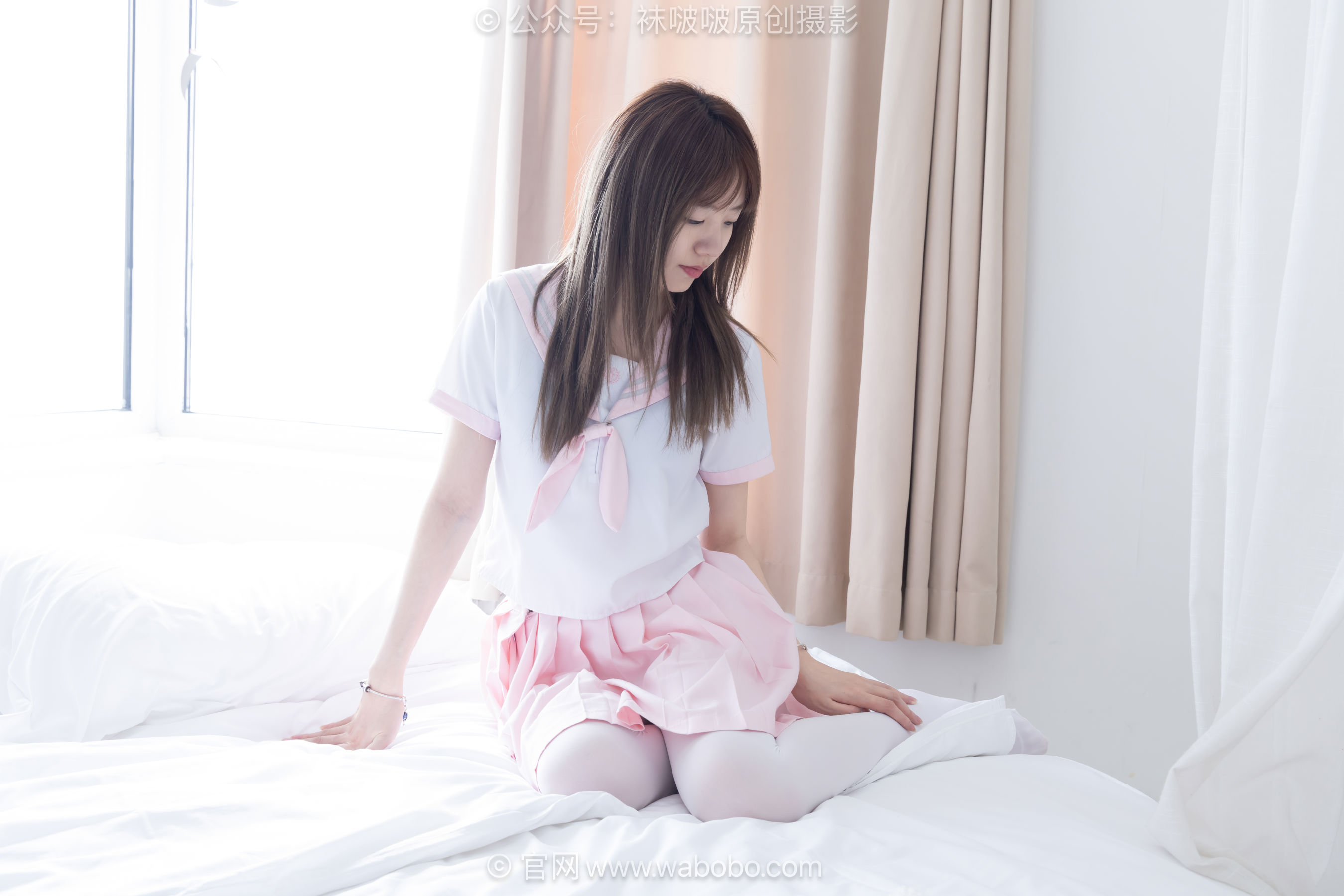 BoBoSocks袜啵啵 No.671 小甜豆 - 皮鞋、厚白丝、厚黑丝、jk制服/(150P)