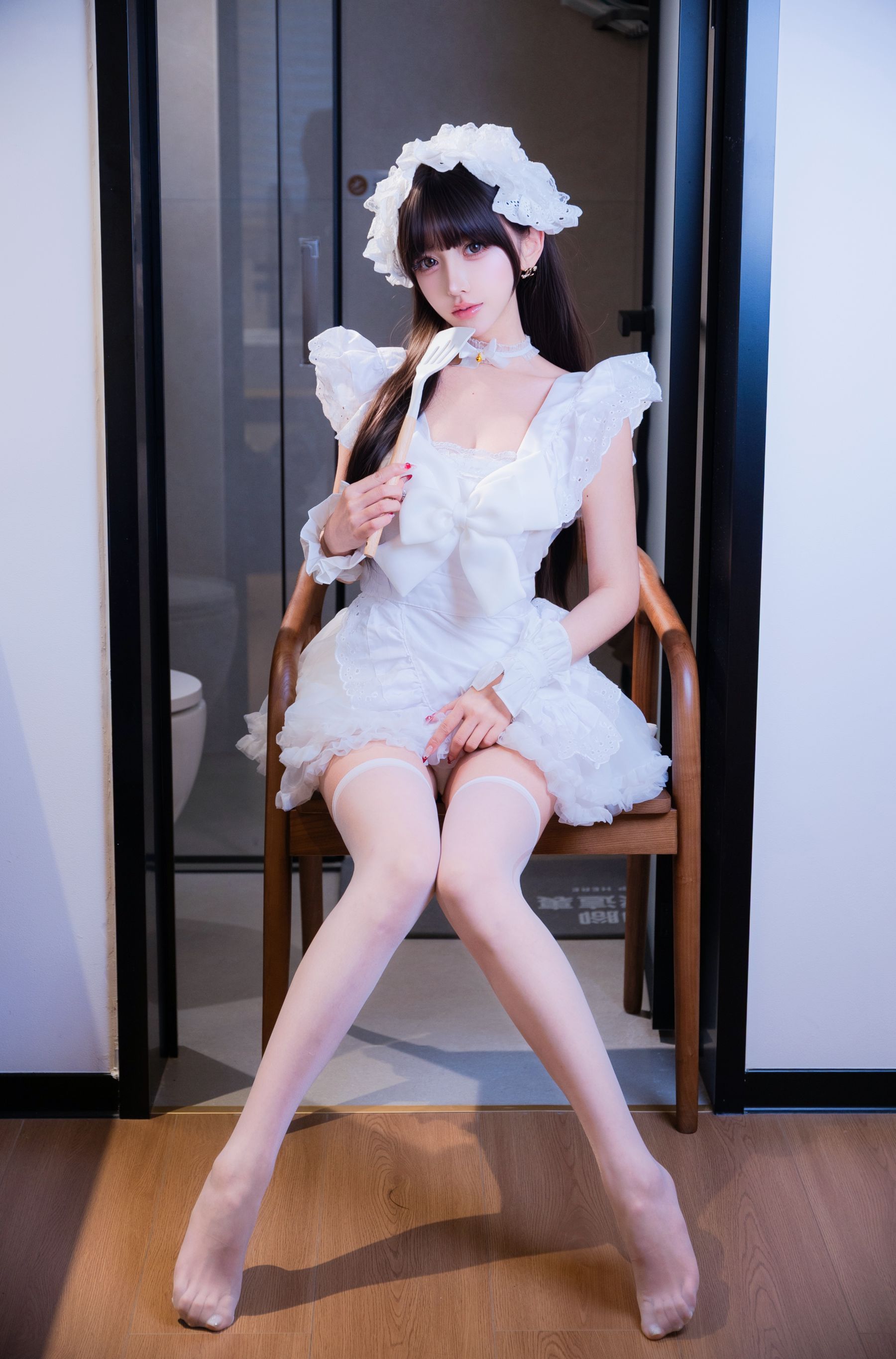 斗鱼米线线sama写真 - 厨娘女仆/(21P)