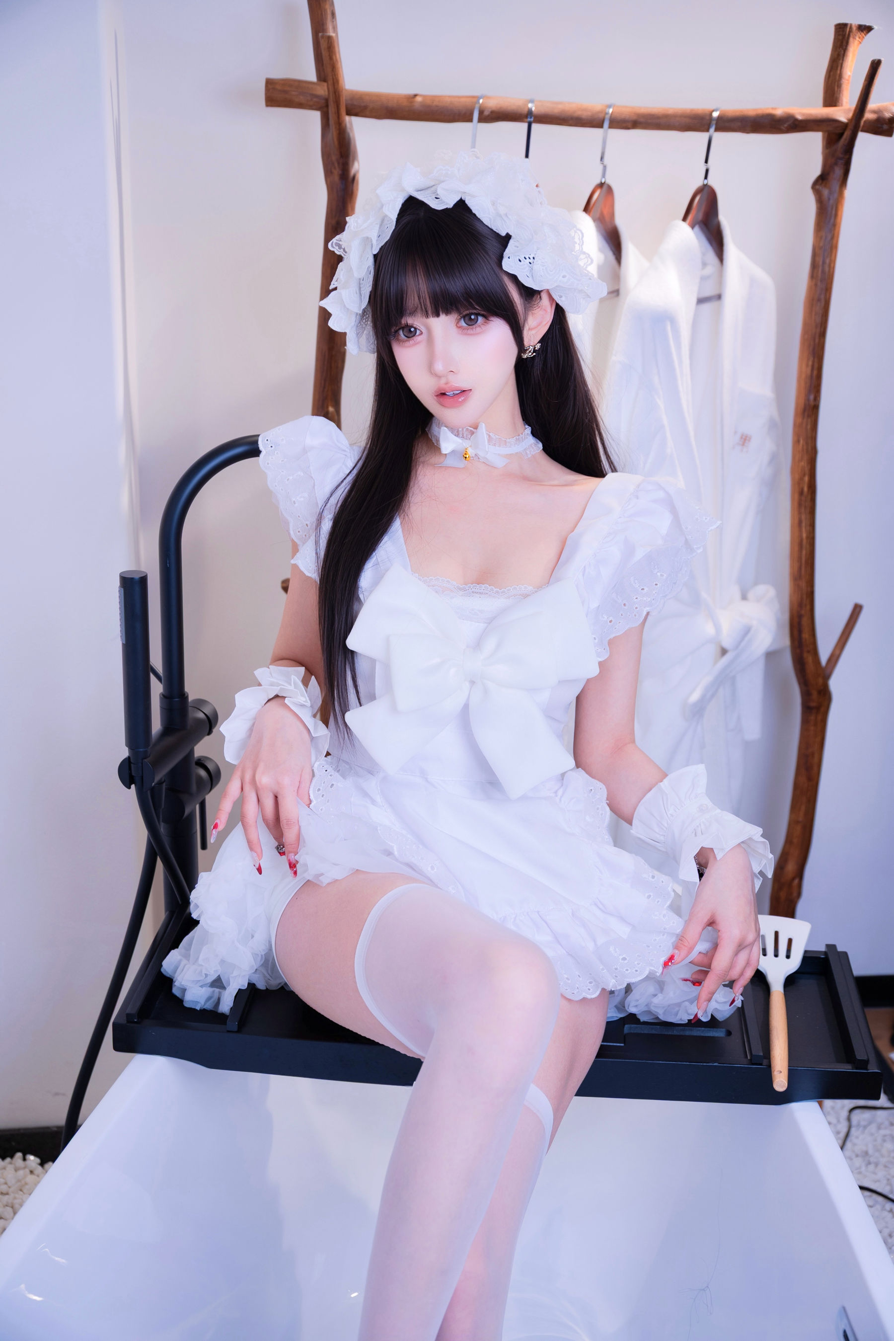 斗鱼米线线sama写真 - 厨娘女仆/(21P)
