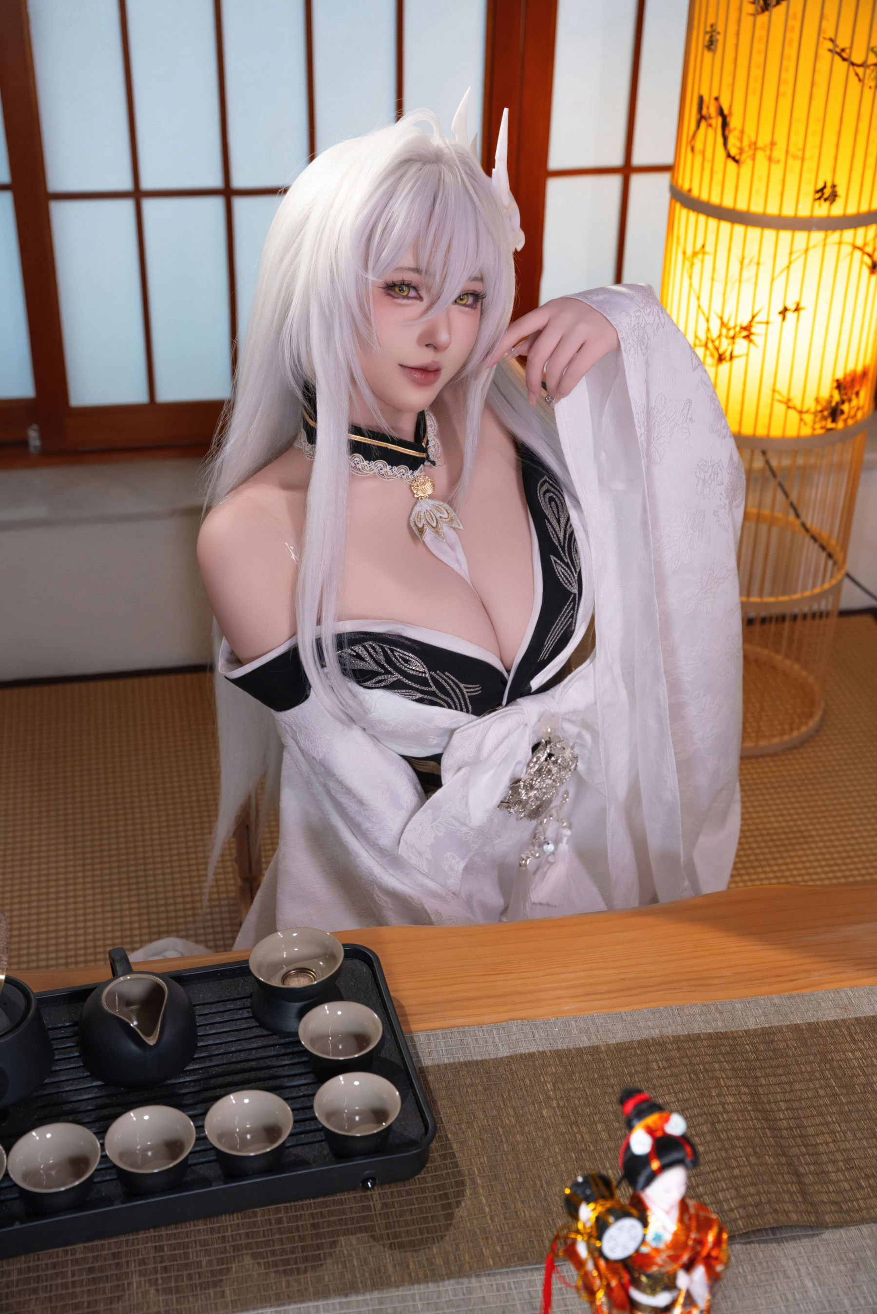 尤物清水由乃 - 碧蓝航线 白凤和服/(76P)