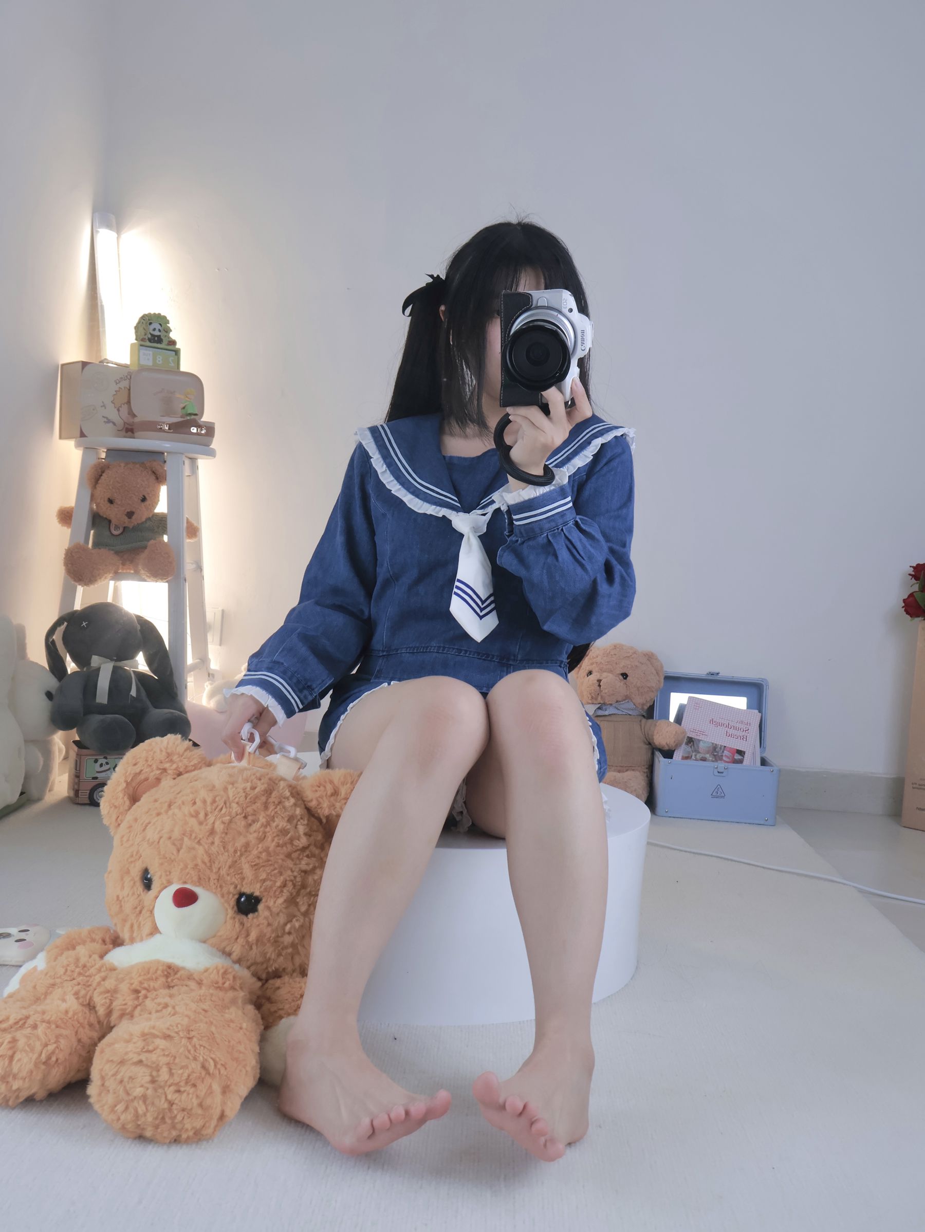 小羊蛋卷 - 白丝牛仔水手/(8P)