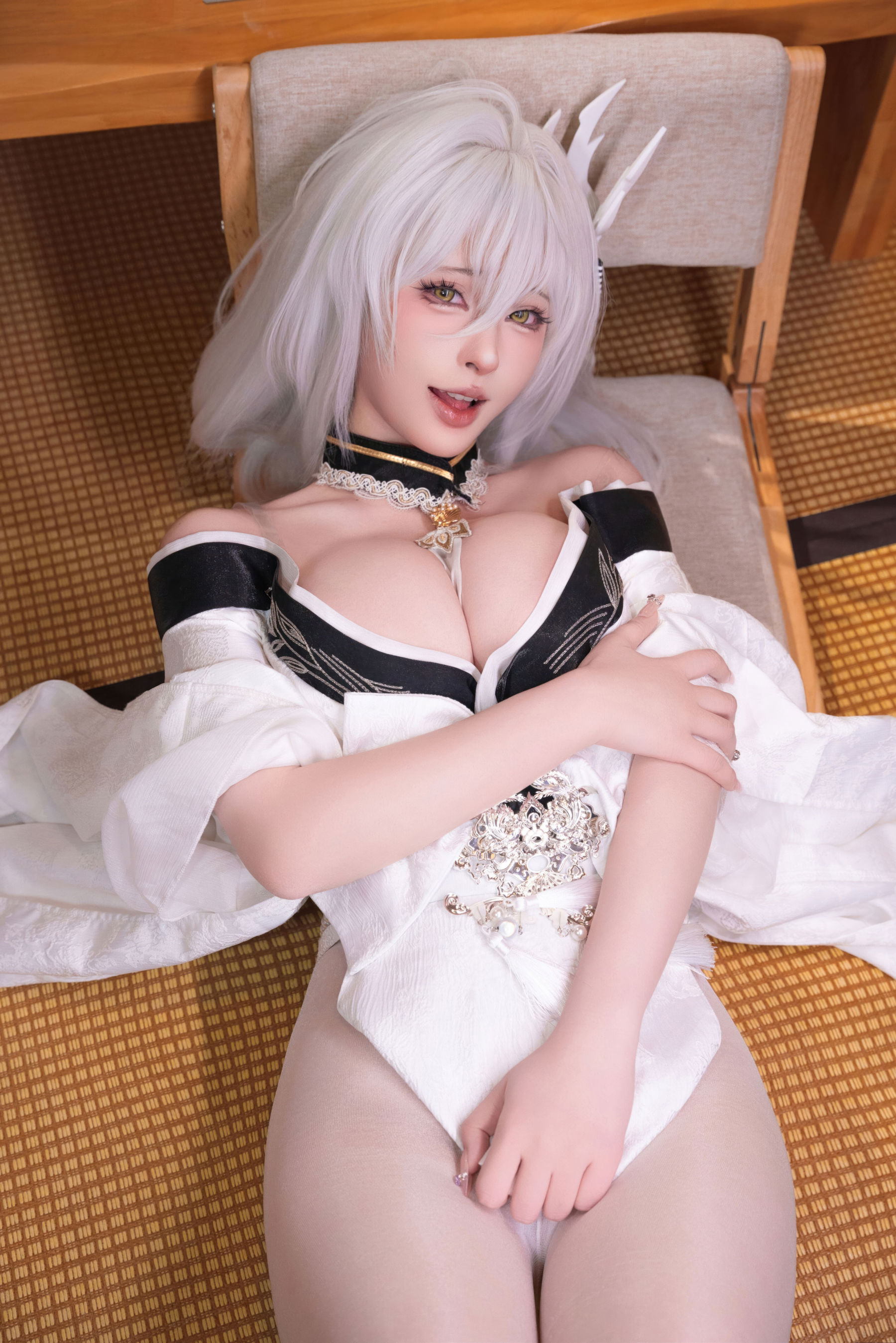 尤物清水由乃 - 碧蓝航线 白凤和服/(76P)