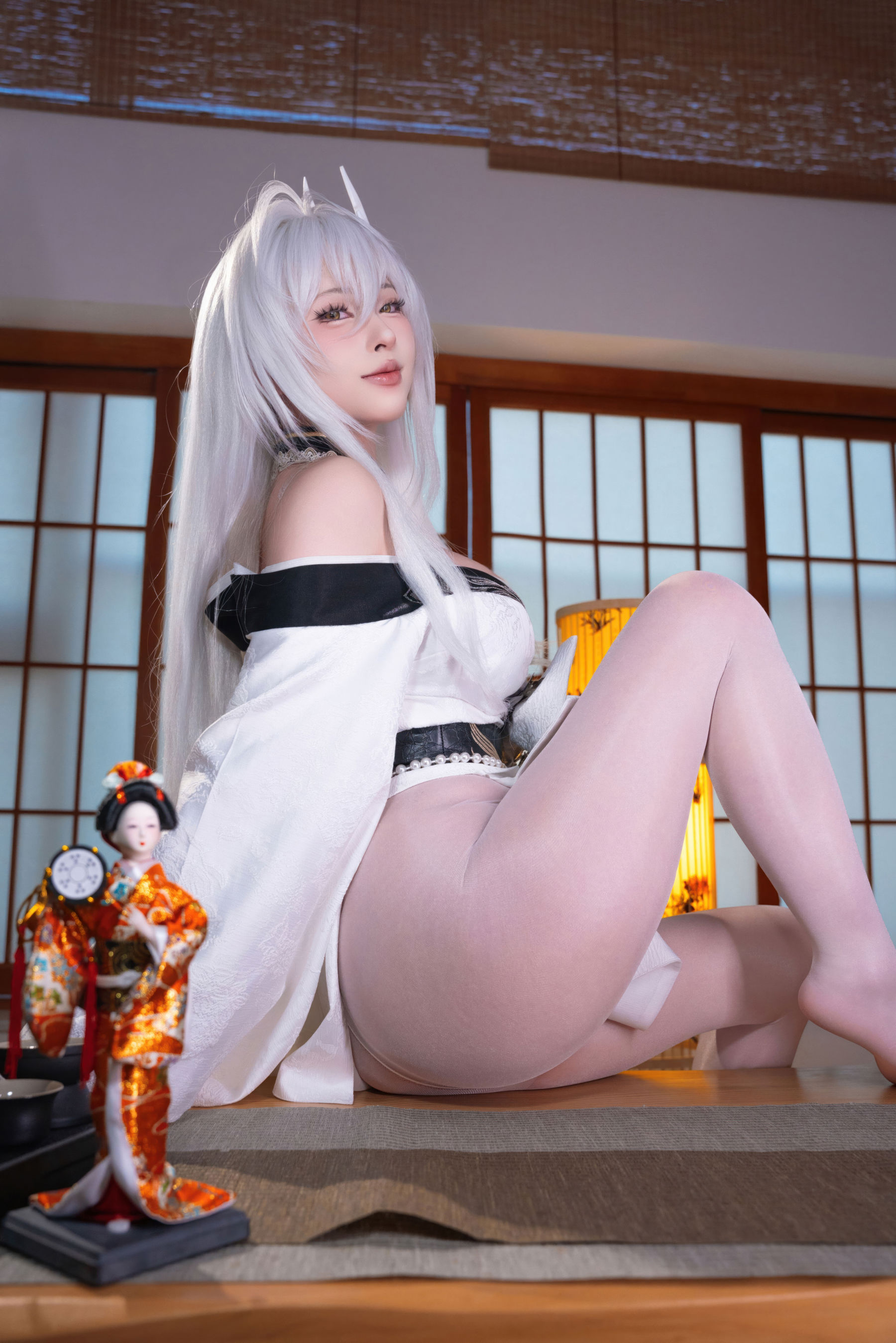 尤物清水由乃 - 碧蓝航线 白凤和服/(76P)