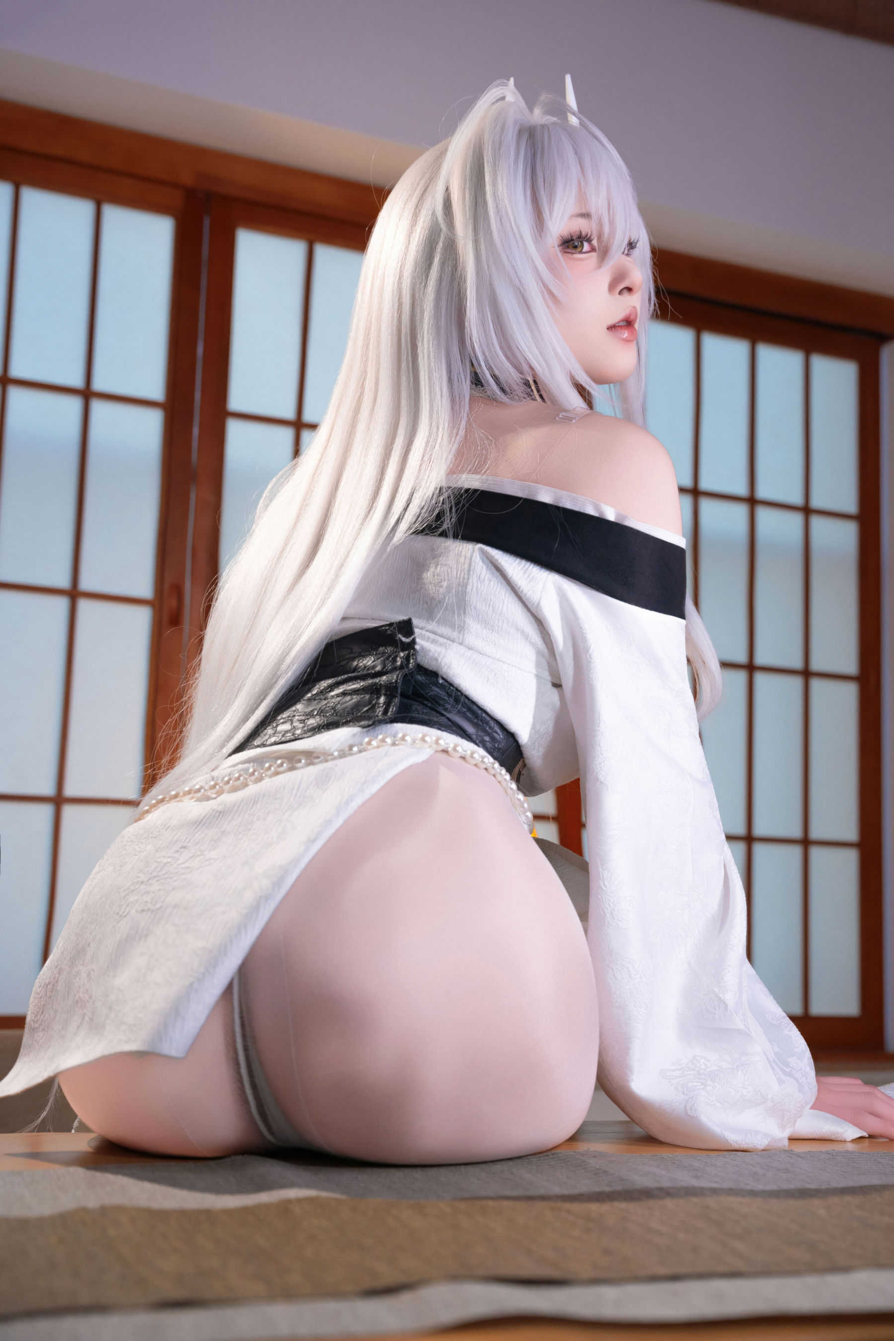 尤物清水由乃 - 碧蓝航线 白凤和服/(76P)