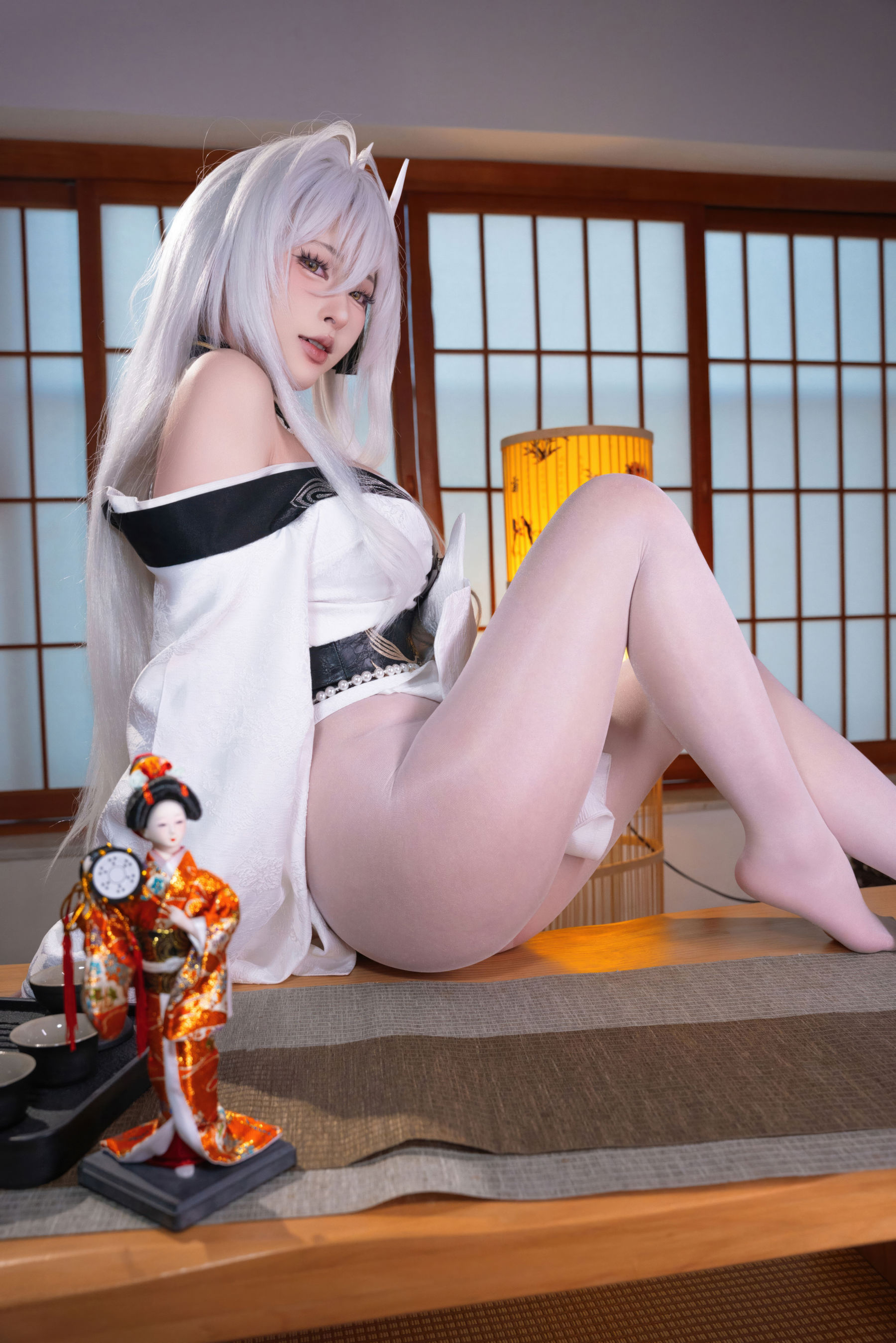 尤物清水由乃 - 碧蓝航线 白凤和服/(76P)