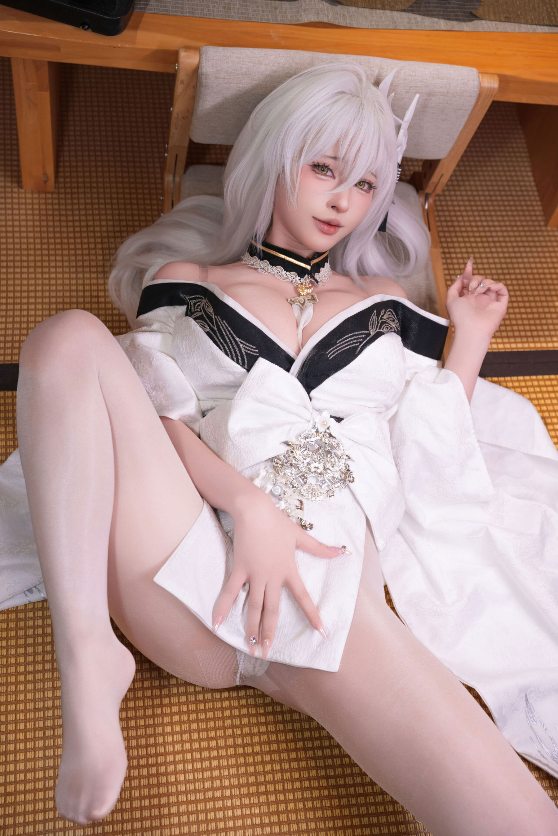 尤物清水由乃 - 碧蓝航线 白凤和服/(76P)
