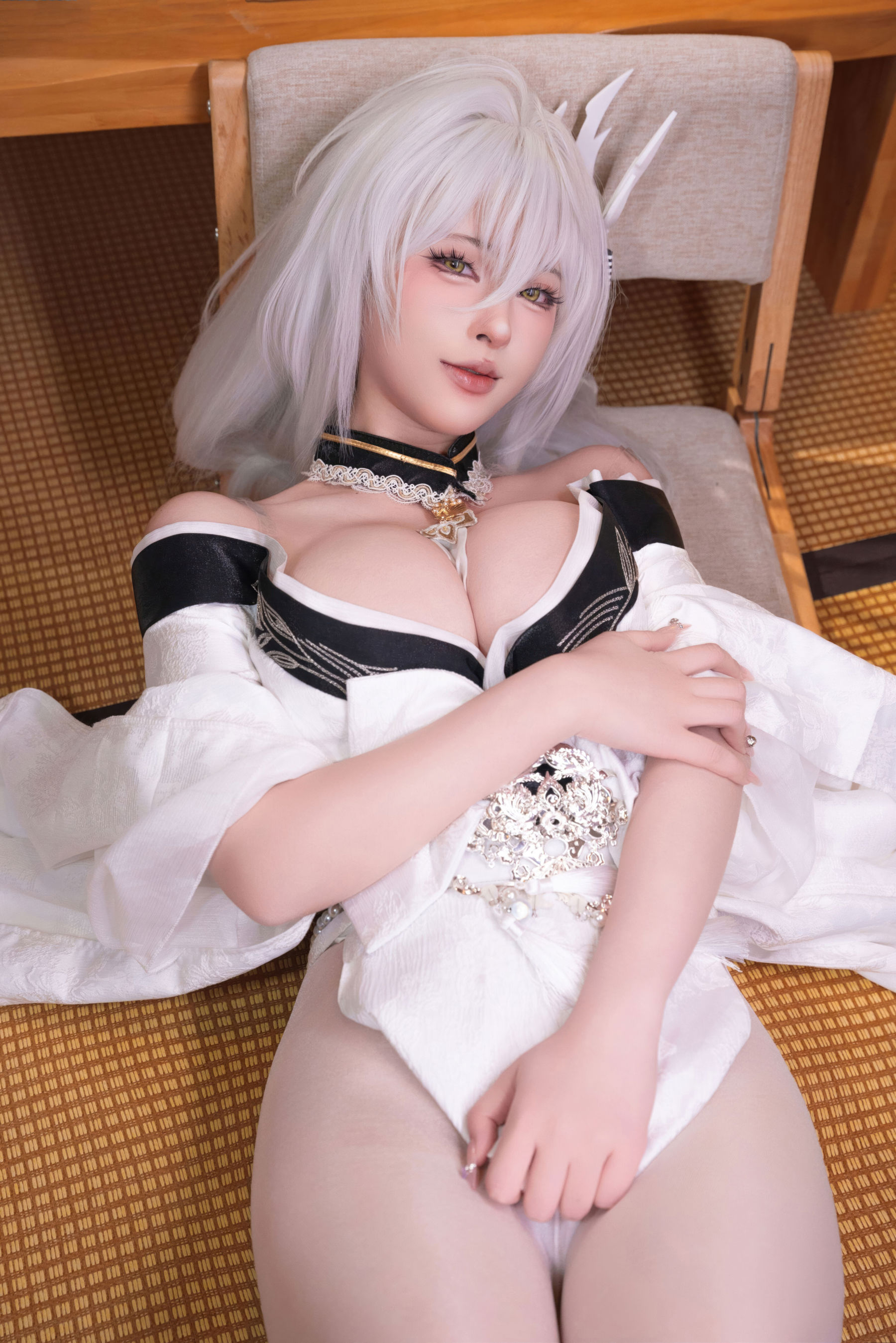 尤物清水由乃 - 碧蓝航线 白凤和服/(76P)