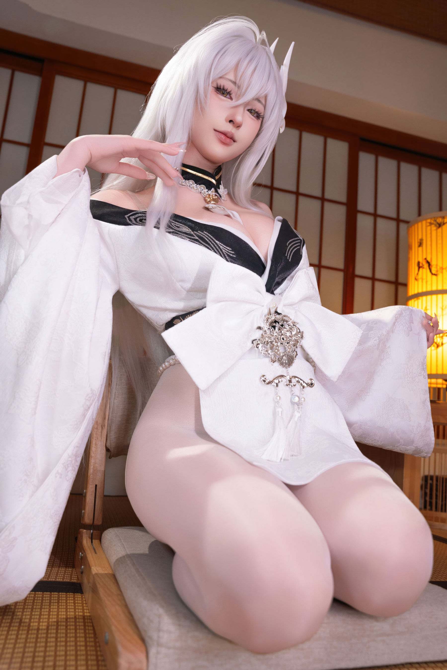 尤物清水由乃 - 碧蓝航线 白凤和服/(76P)