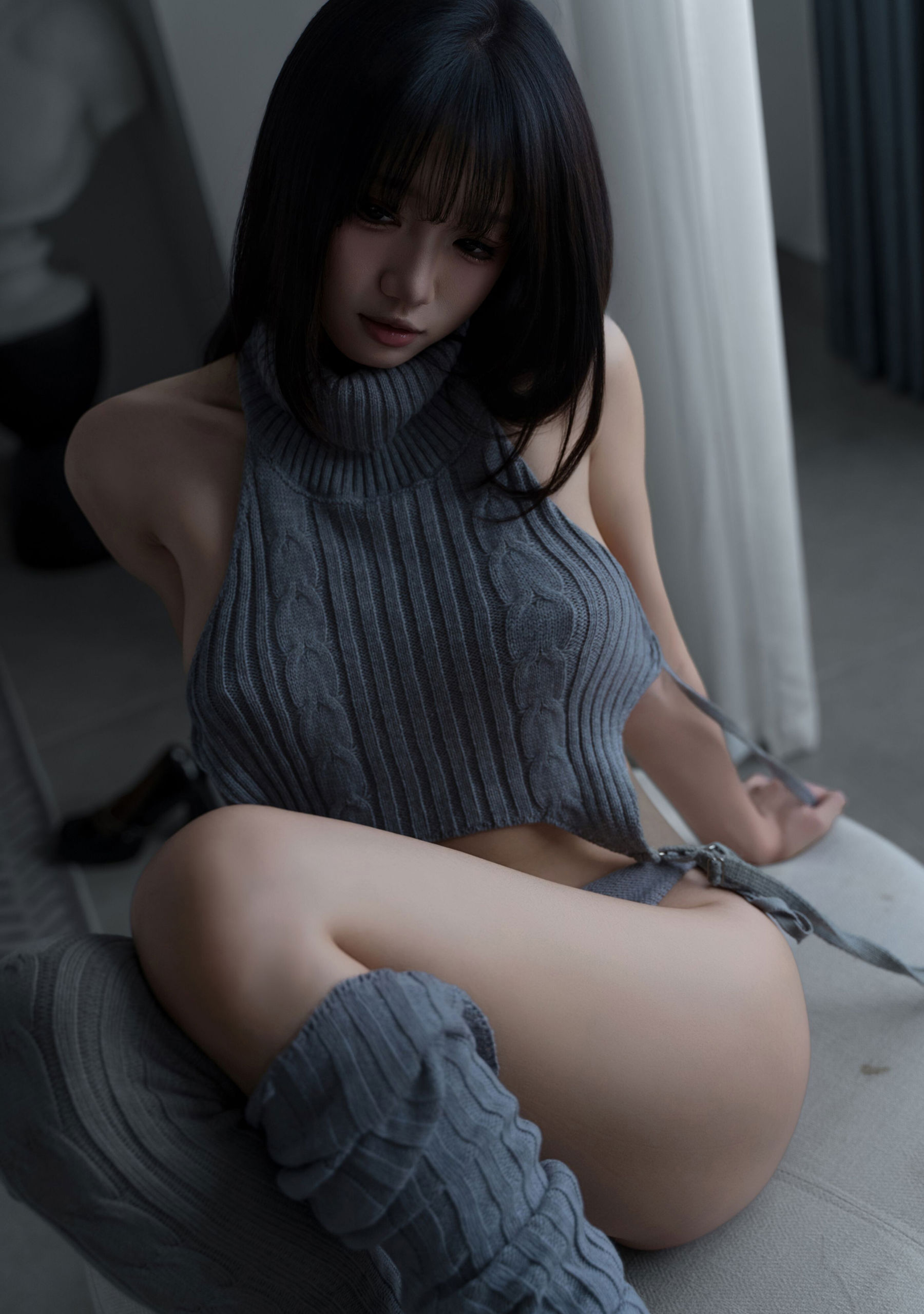 动漫博主 柒柒要乖哦 - 居家毛衣/(112P)