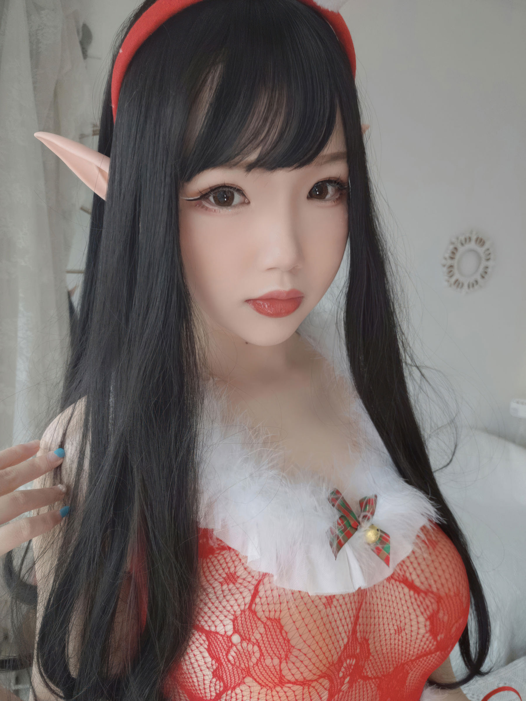 动漫博主 雪晴Astra - 2020圣诞节自拍/(140P)