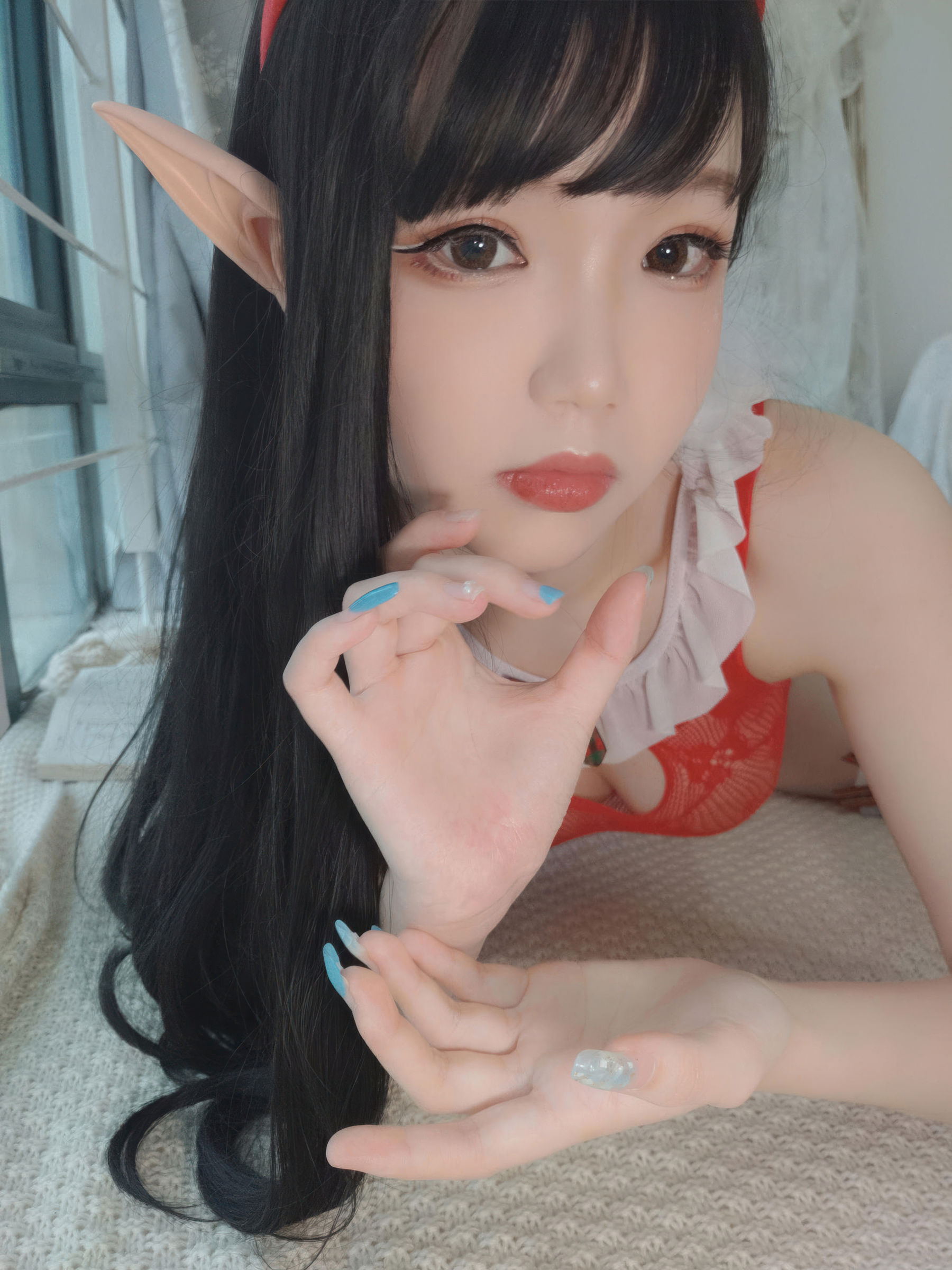 动漫博主 雪晴Astra - 2020圣诞节自拍/(140P)