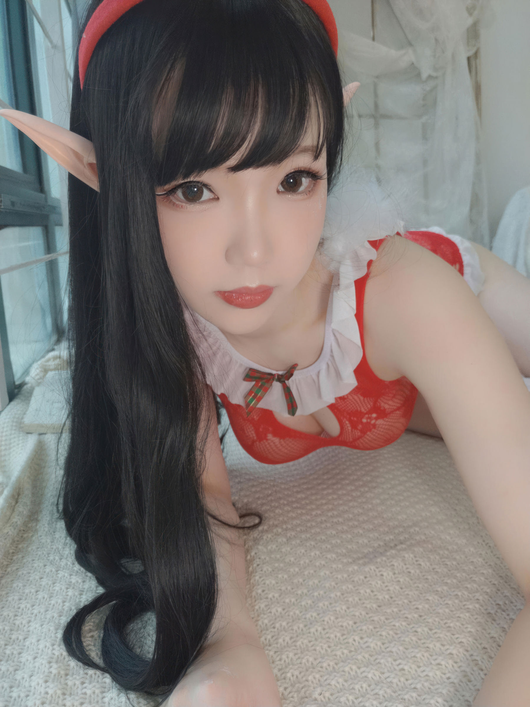 动漫博主 雪晴Astra - 2020圣诞节自拍/(140P)