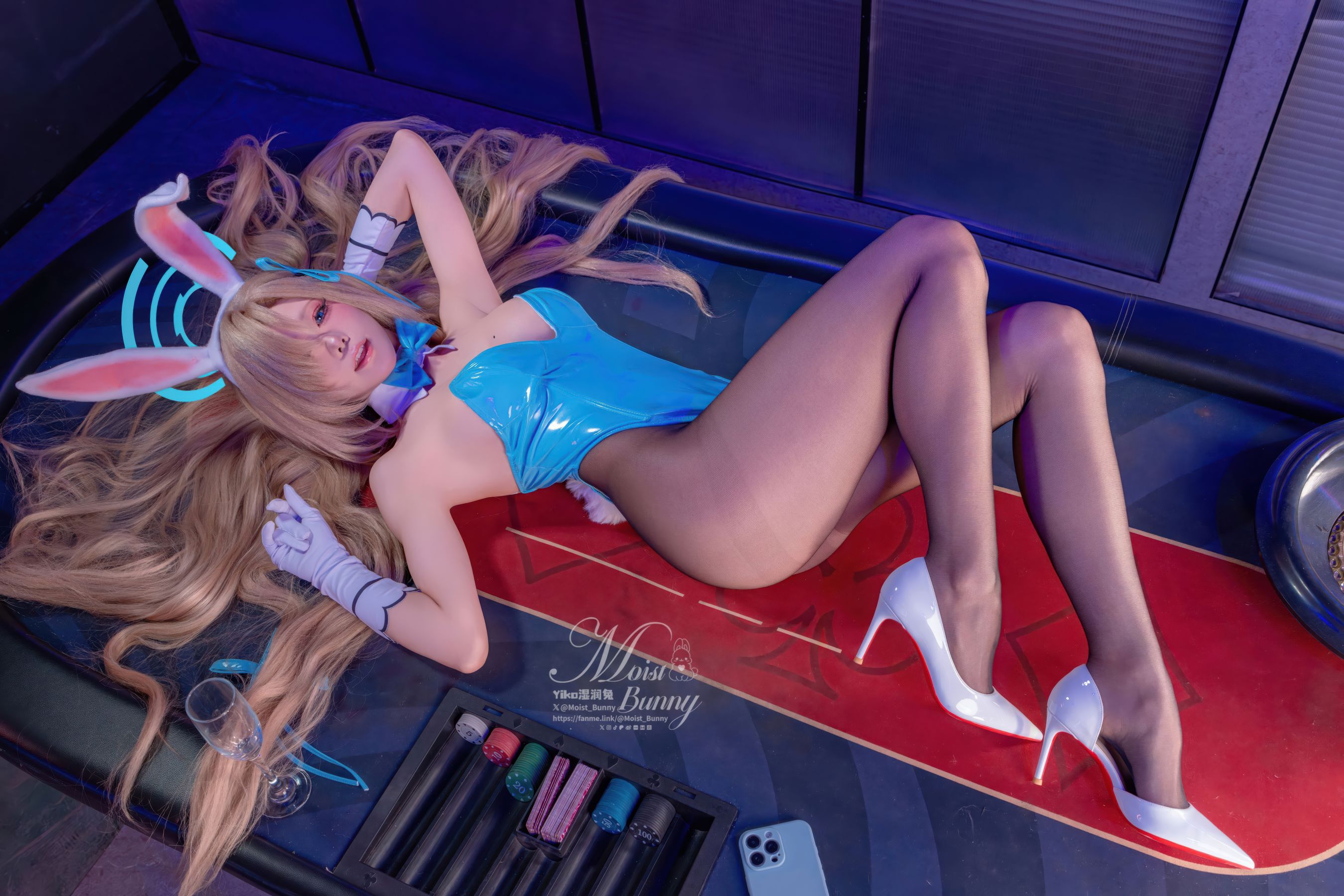 咬一口兔娘 - 碧蓝档案 明日奈兔女郎/(77P)