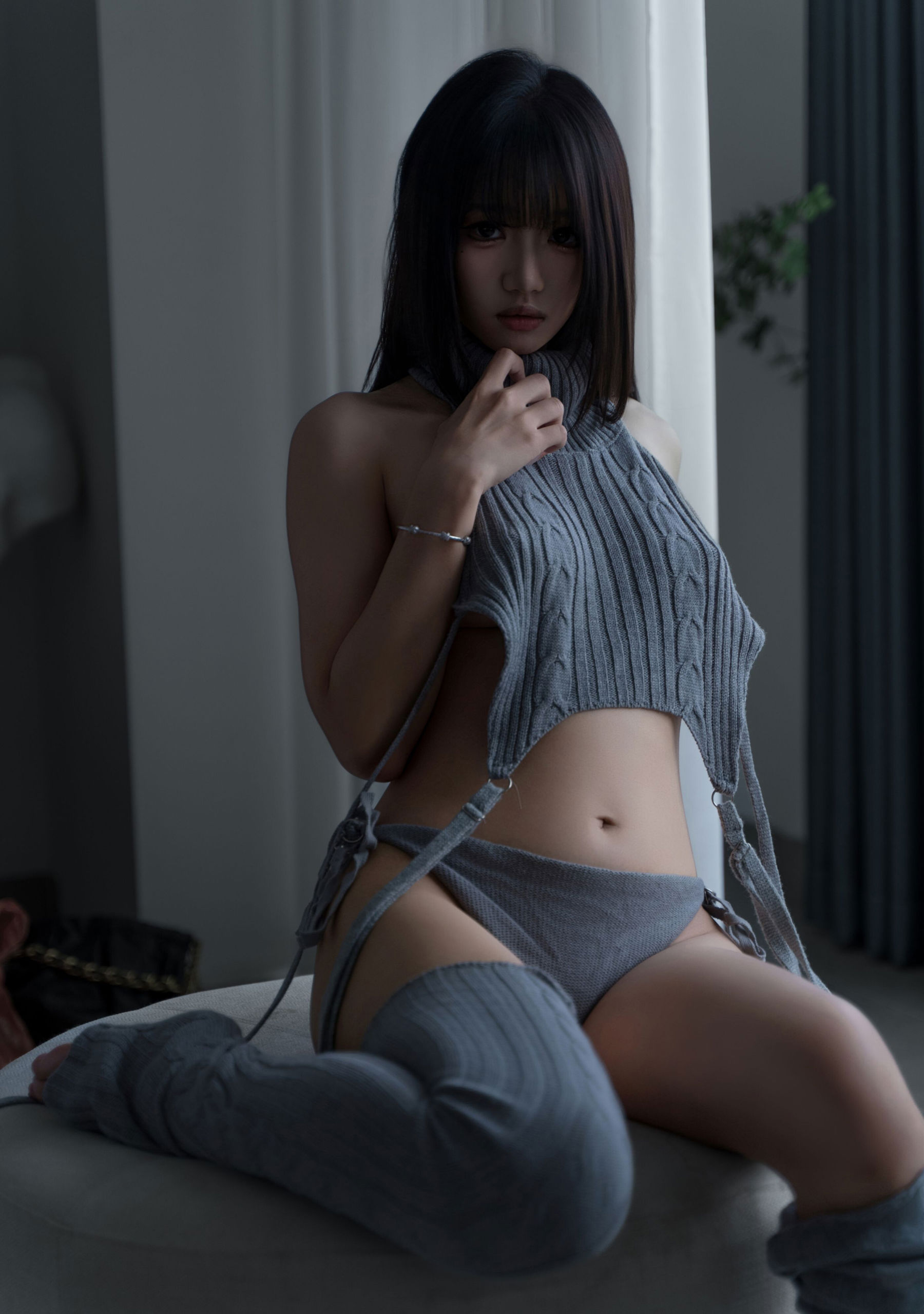 动漫博主 柒柒要乖哦 - 居家毛衣/(112P)