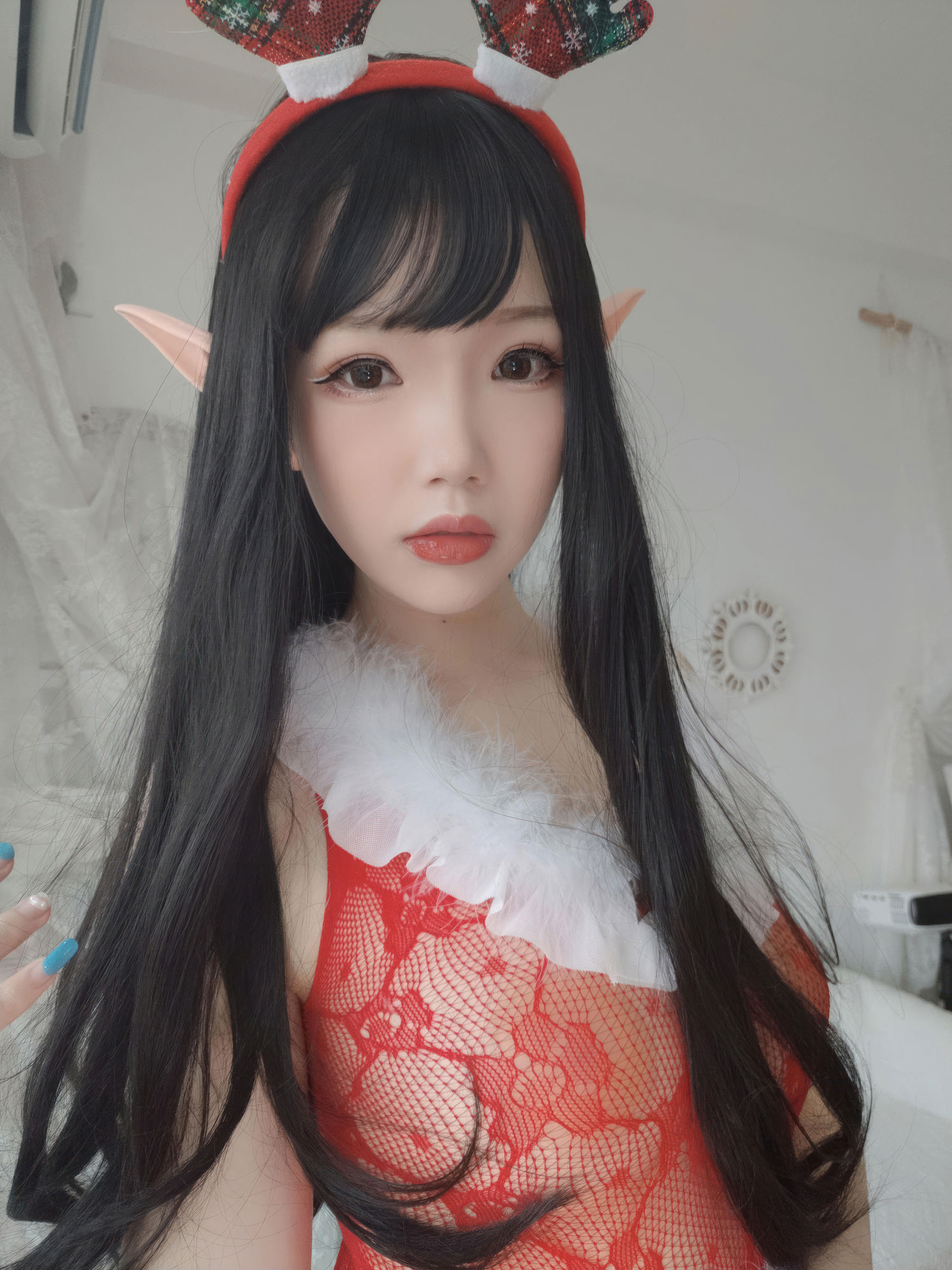 动漫博主 雪晴Astra - 2020圣诞节自拍/(140P)
