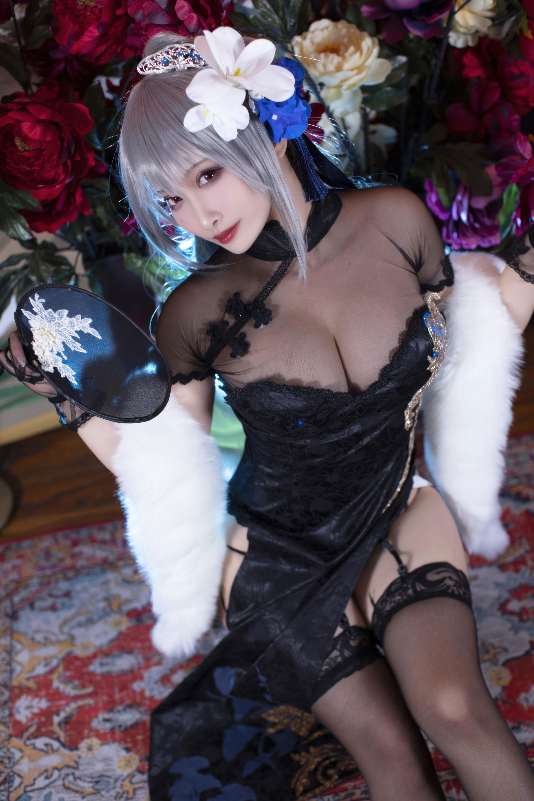 动漫博主 洛璃LoLiSAMA - 碧蓝航线 路易九世旗袍/(43P)