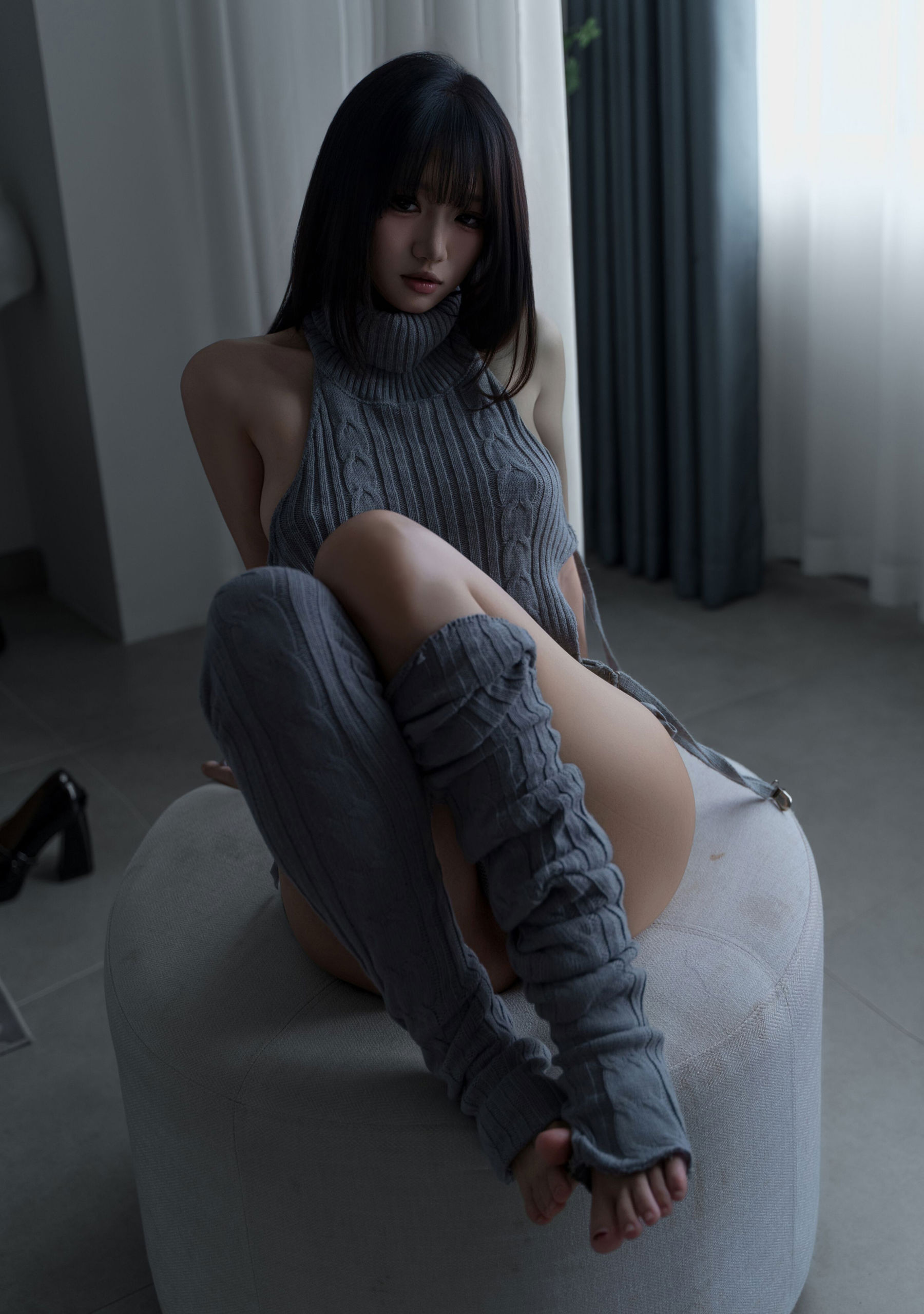 动漫博主 柒柒要乖哦 - 居家毛衣/(112P)